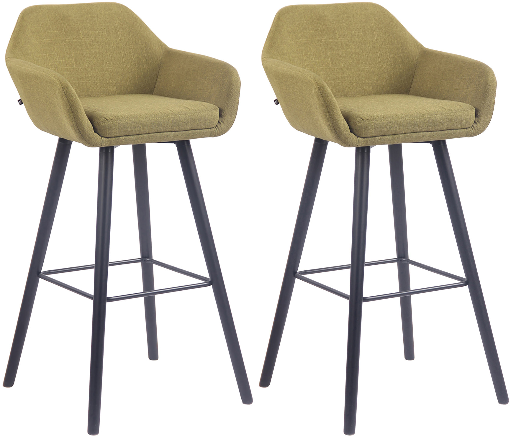 2er Set Barhocker Adelaide schwarz