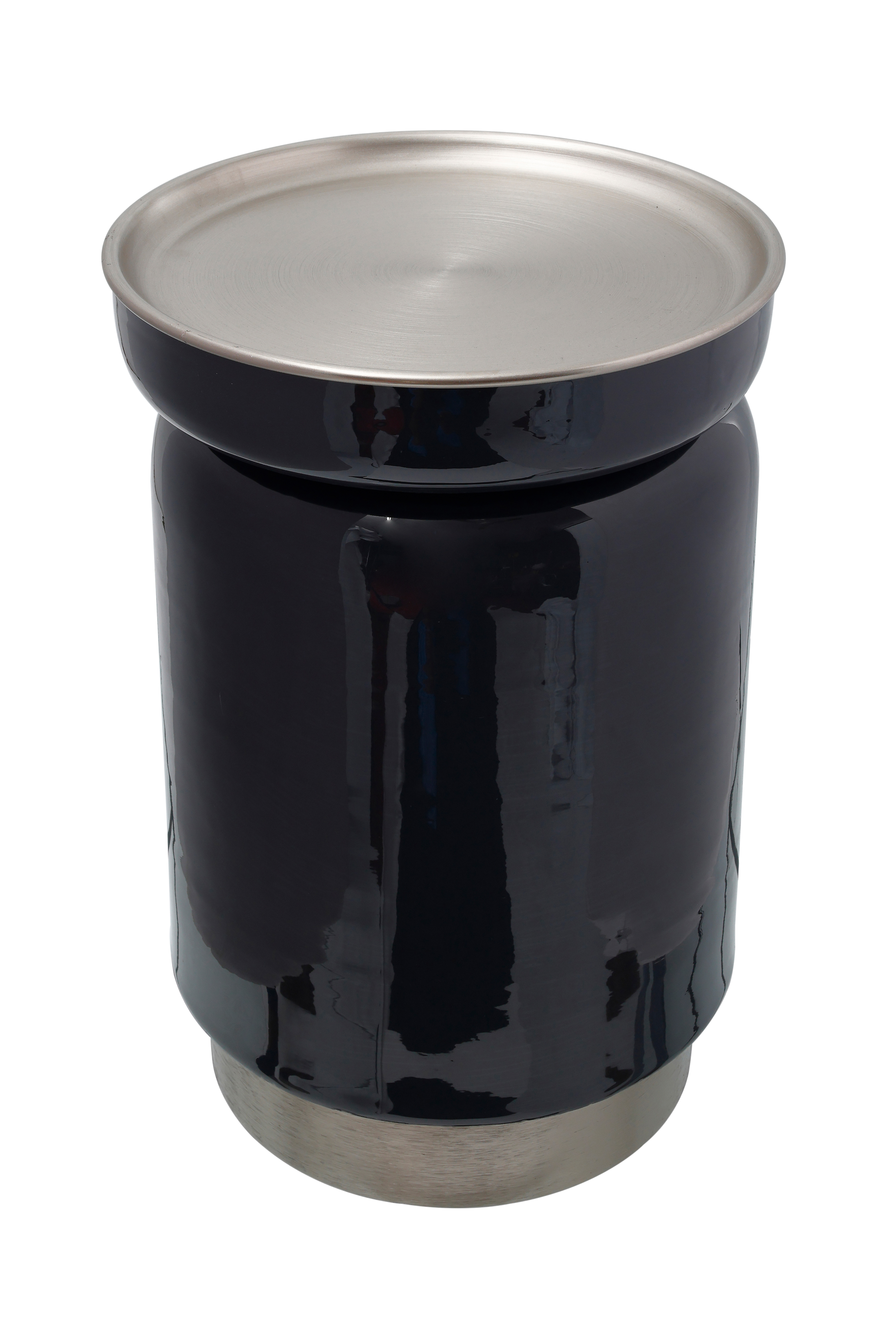 Beistelltisch Beistelltisch Art Deco 175 Anthrazit / Silber