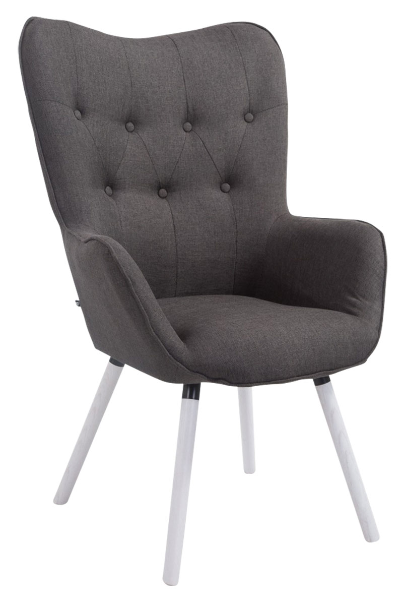 Lounger Aalborg Weiß Stoff