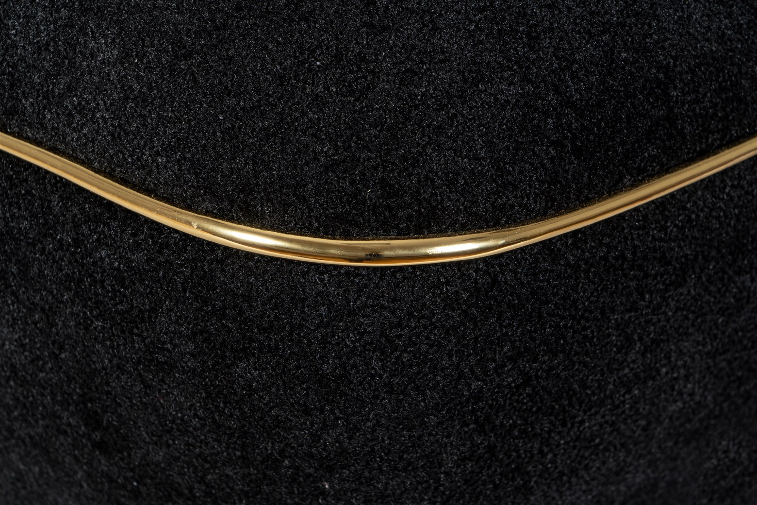 Dekorativer Hocker Schwarz / Gold
