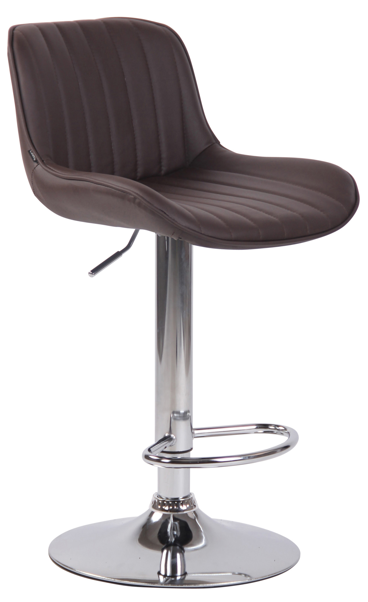 2er Set Barhocker Lentini Kunstleder chrom