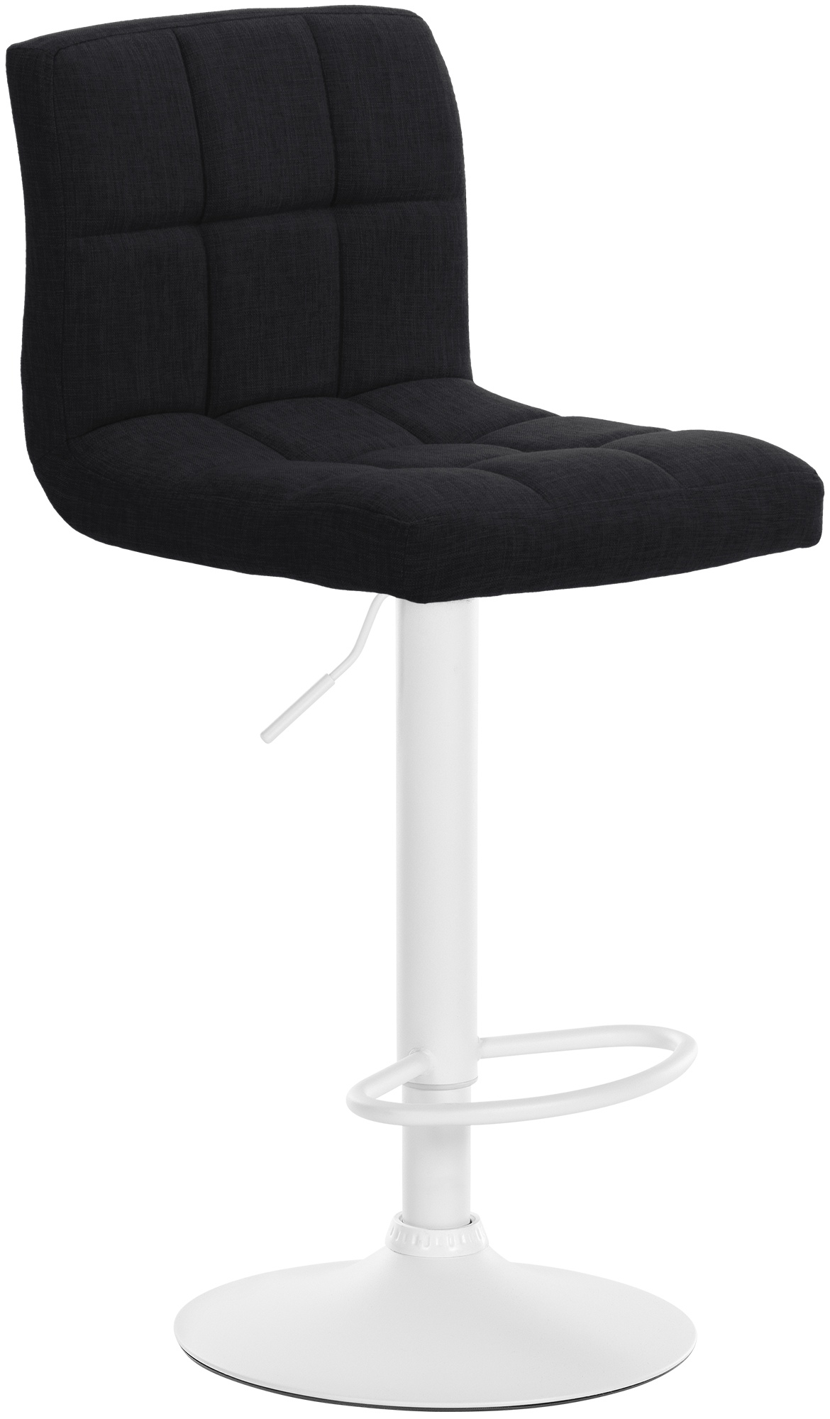 2er Set Barhocker Calma Stoff weiß