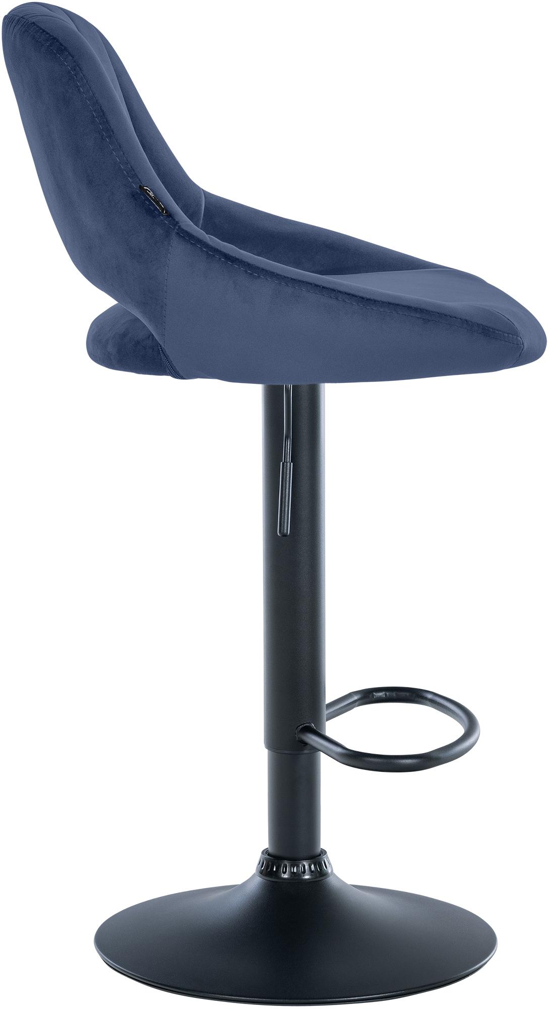 Barhocker Milet Samt schwarz