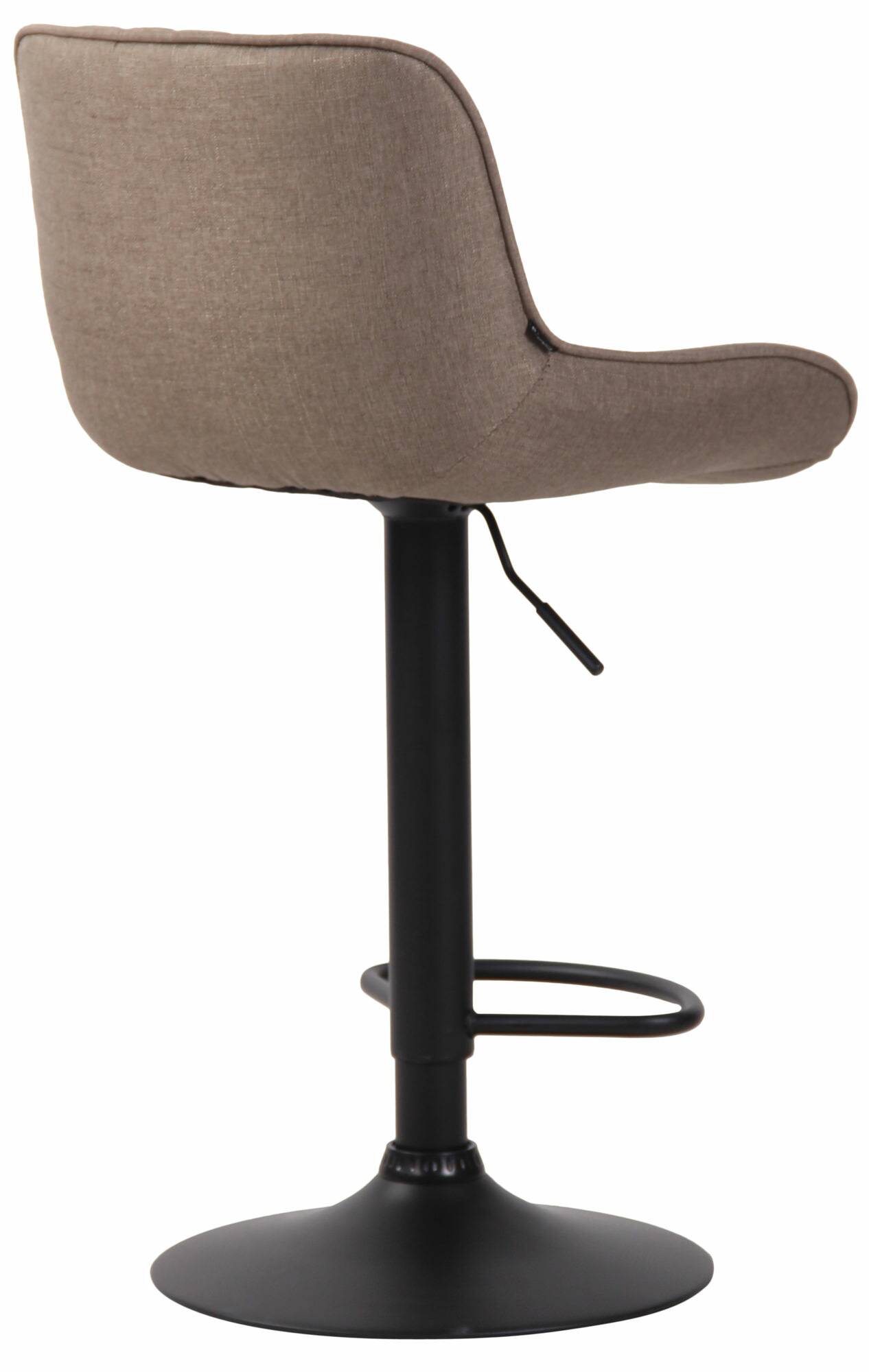 2er Set Barhocker Lentini Stoff schwarz