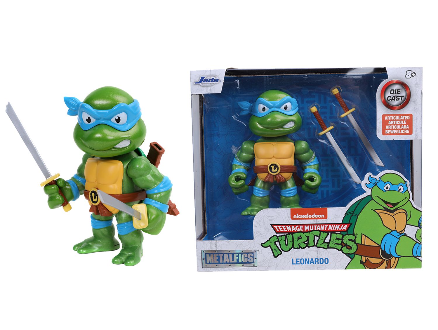 Jada Verschiedene Lizenzen Jada Toys 253251000 - Ninja Turtles Leonardo Spielfigur, 10cm