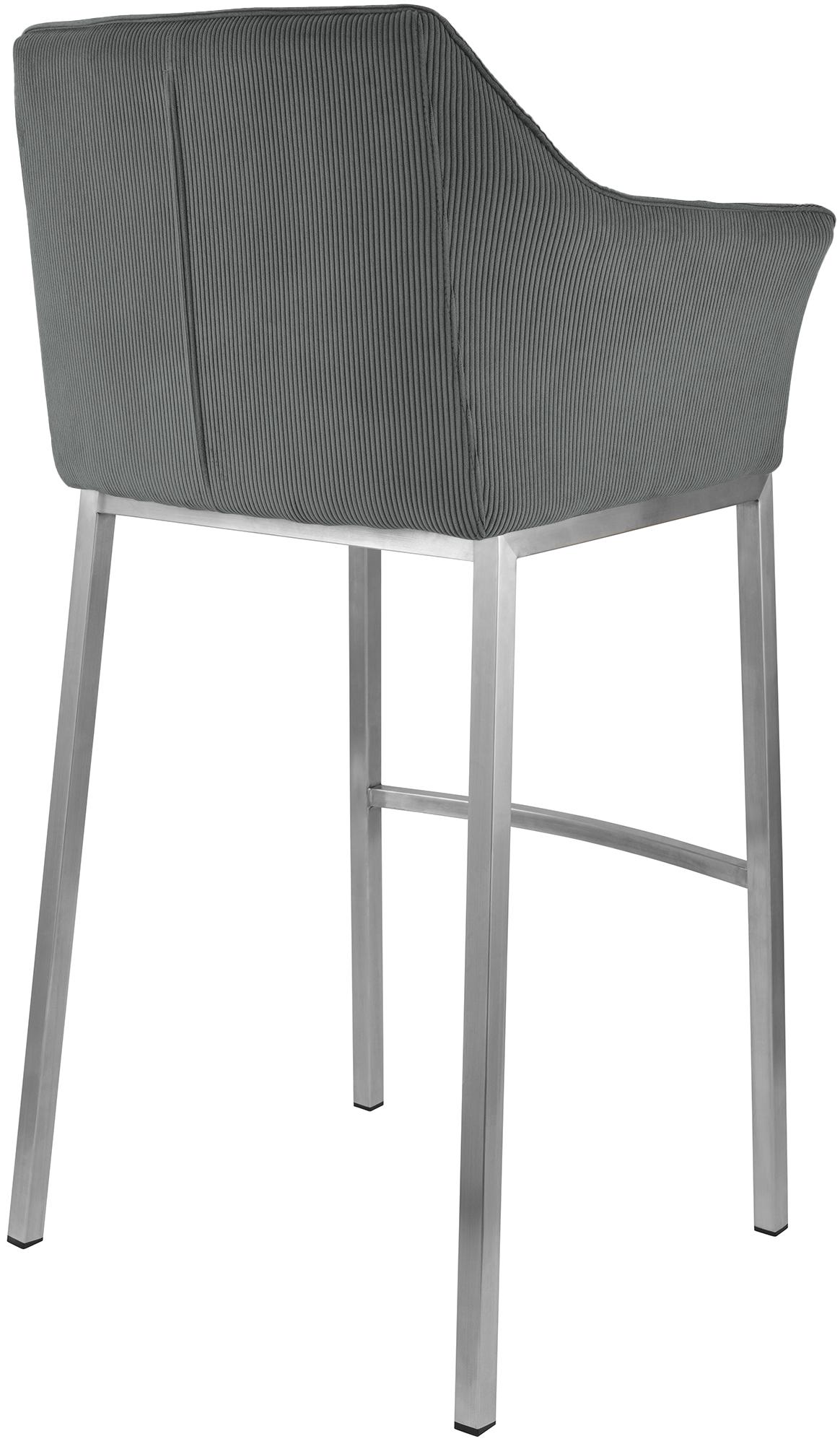 Barhocker Damaso E Cord mit 4-Fuß Gestell