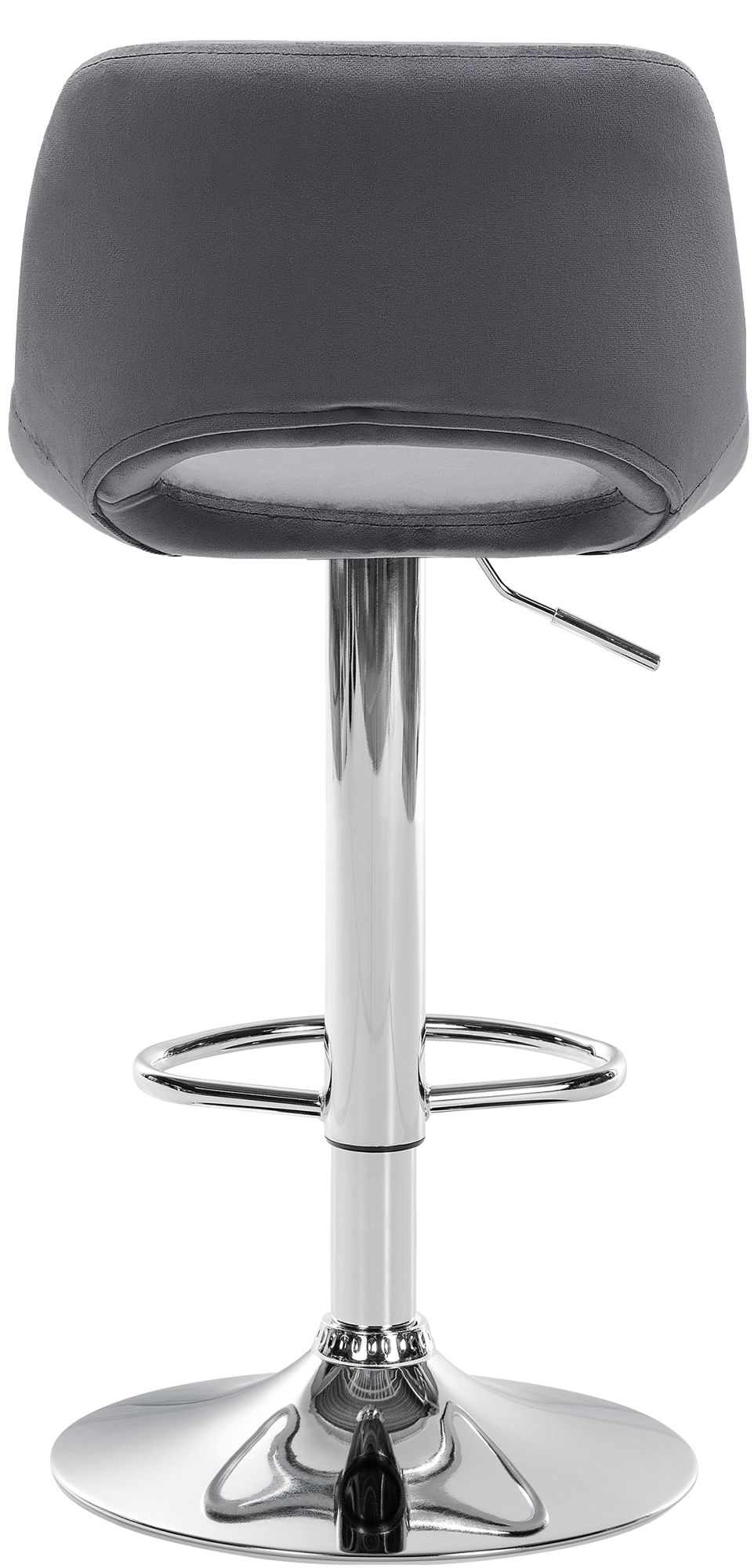 2er Set Barhocker Camden Samt chrom