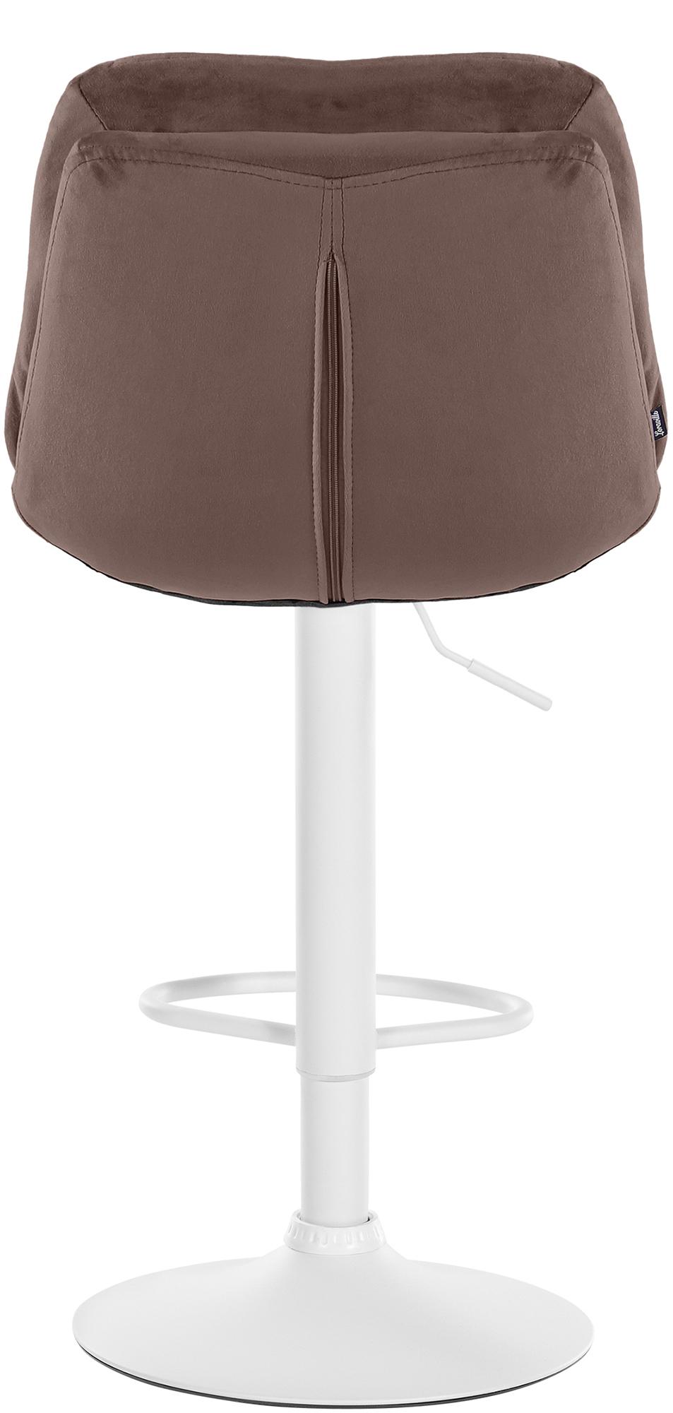 Barhocker Laurel Samt weiß