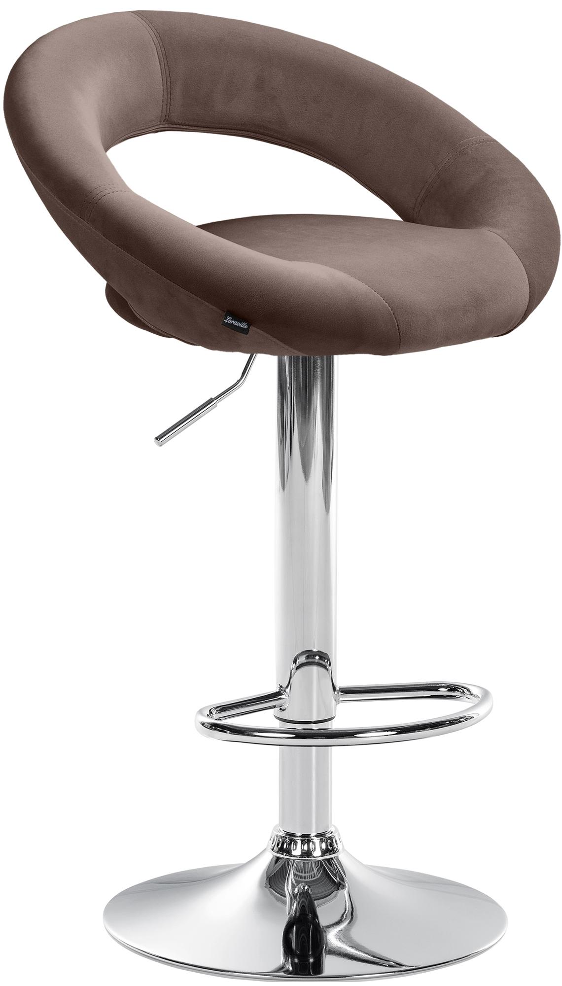 Barhocker Olinda Samt chrom