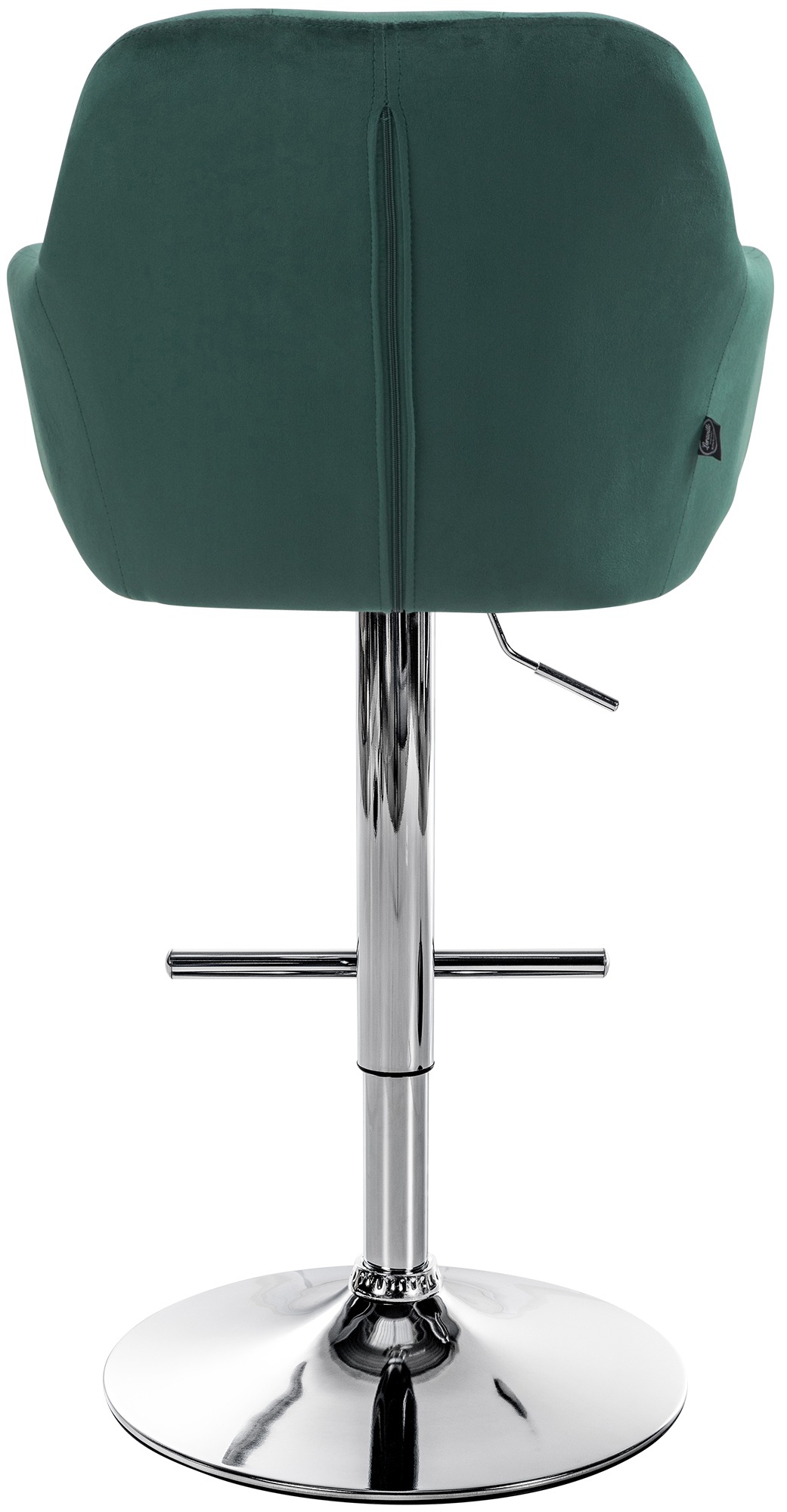 Barhocker Natoma Samt chrom