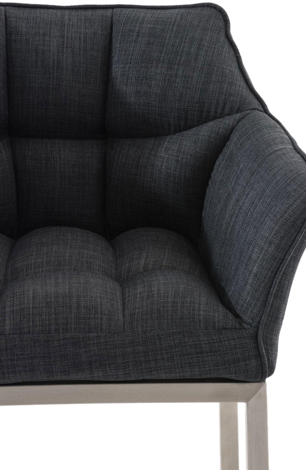 Barhocker Damaso E Stoff mit 4-Fuß Gestell