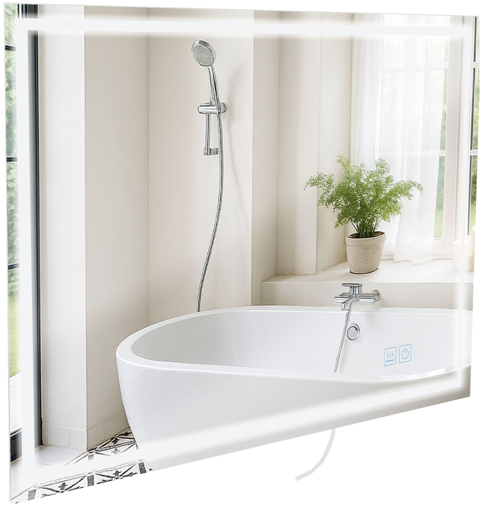 Badspiegel Jaffrey 70x100 ohne Bluetooth