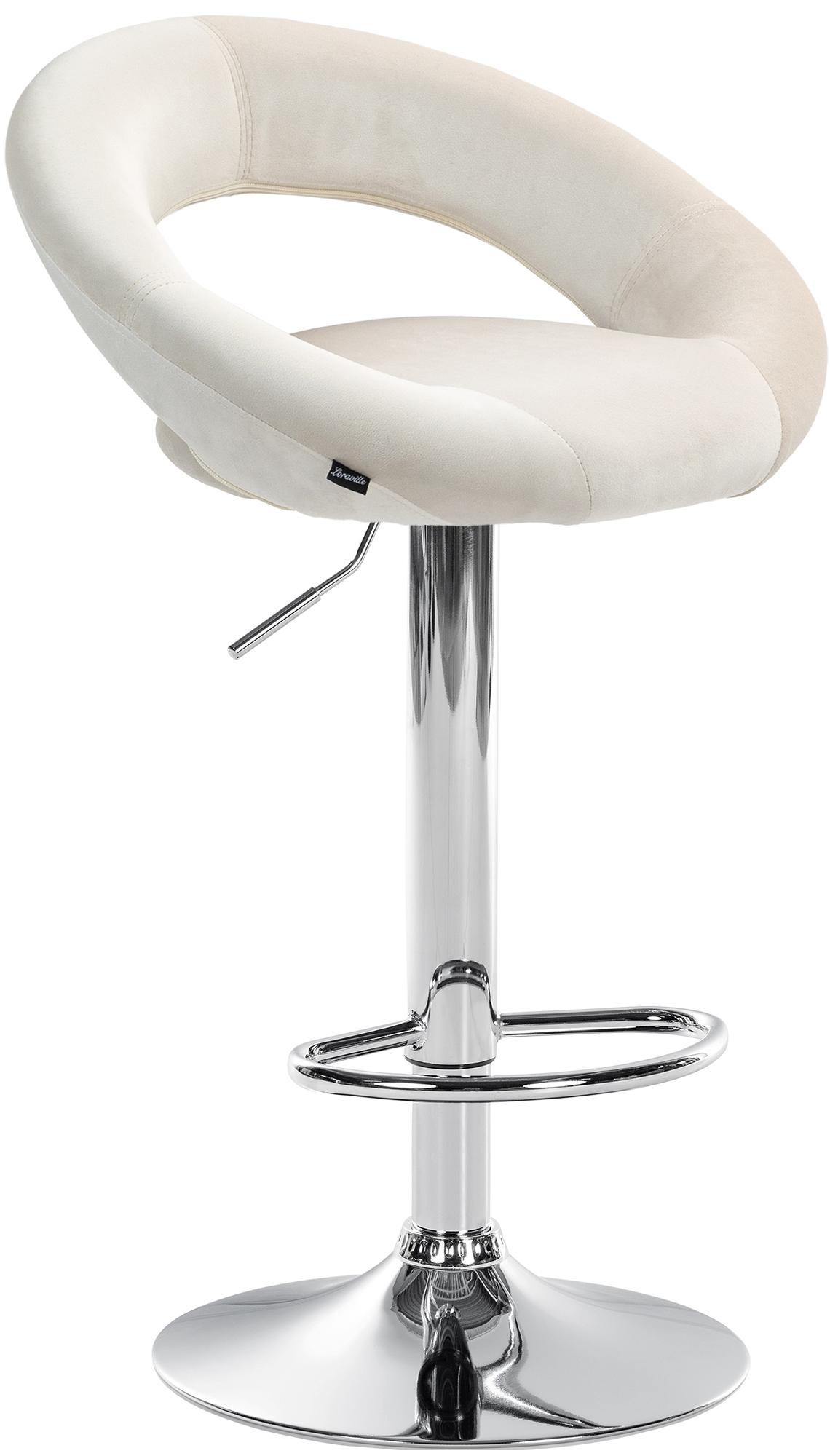 Barhocker Olinda Samt chrom