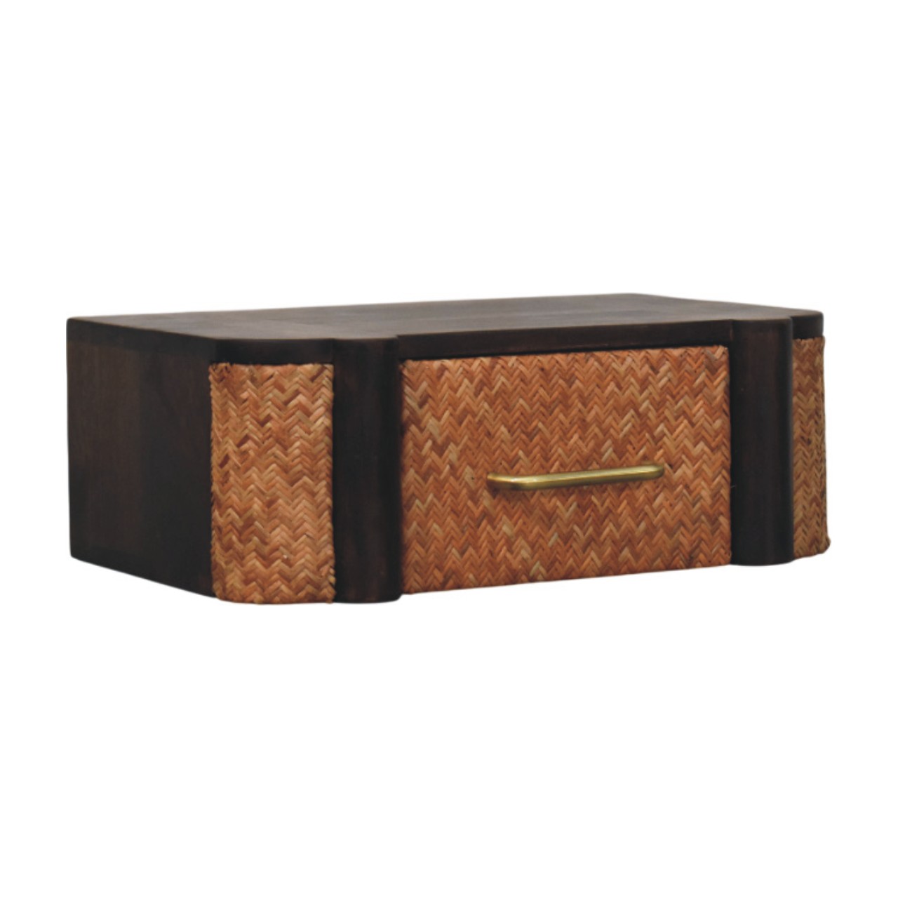 Rattan Curve Wandschublade