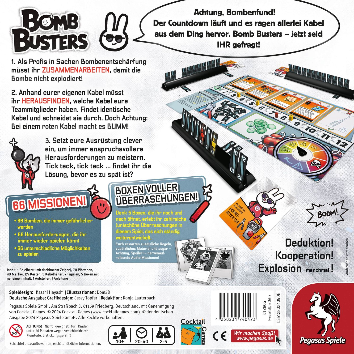 Pegasus Brettspiele & Gesellschaftsspiele Bomb Busters - Familienspiel (Nominiert Spiel des Jahres 2025)