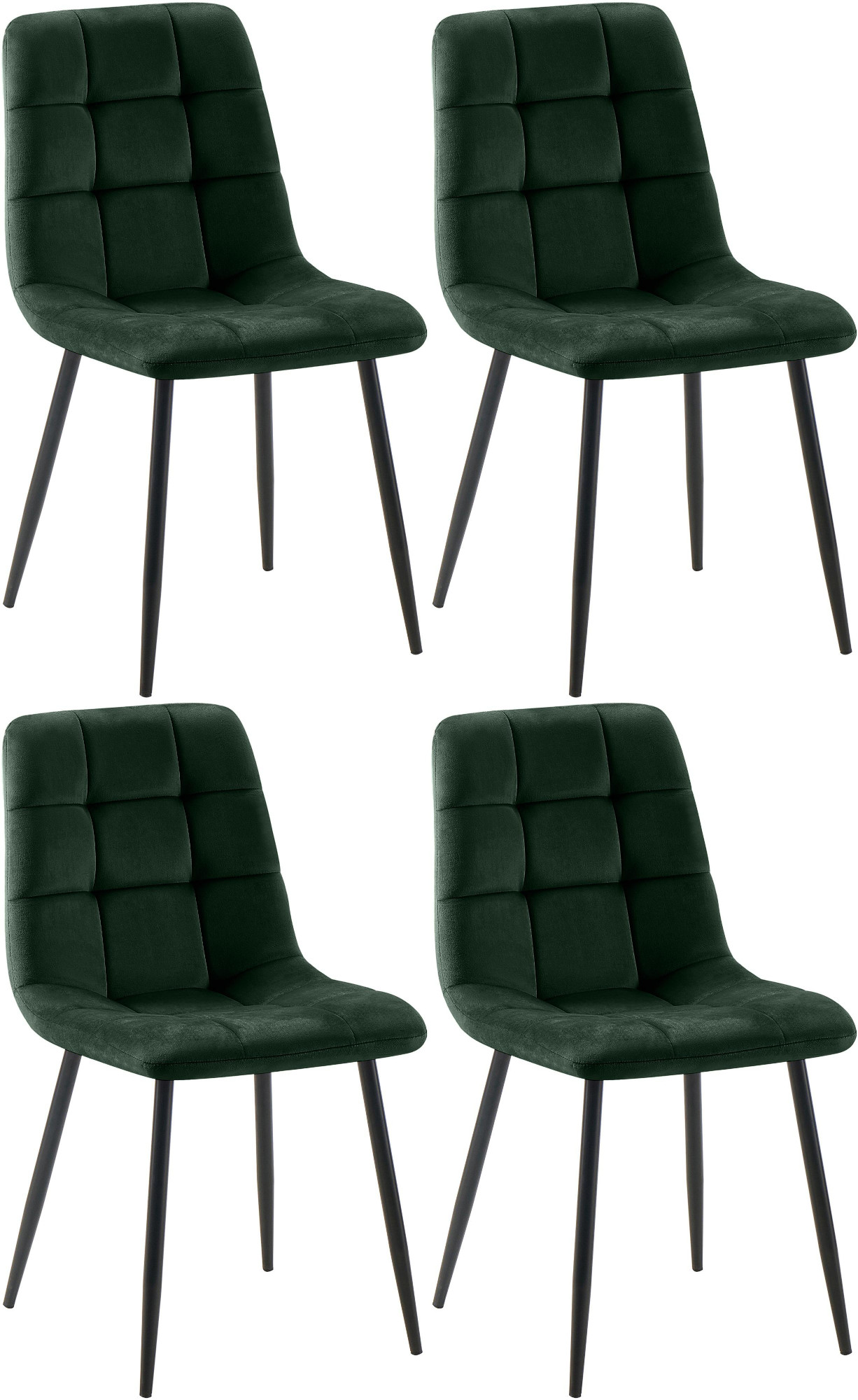 4er Set Esszimmerstuhl Tilde Samt