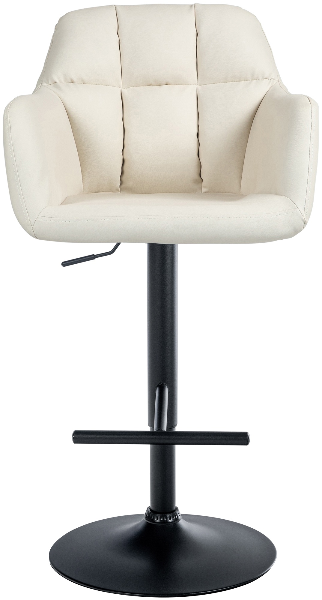 Barhocker Natoma Kunstleder schwarz