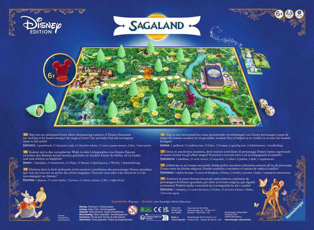 Ravensburger Brettspiele & Gesellschaftsspiele Disney Sagaland – Familienspiel