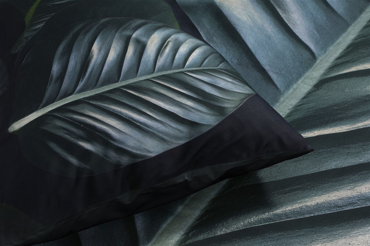 Bettwäsche Bettwäsche Tropical 125-DE Schwarz / Grün 135cm x 200cm / 80cm x 80cm