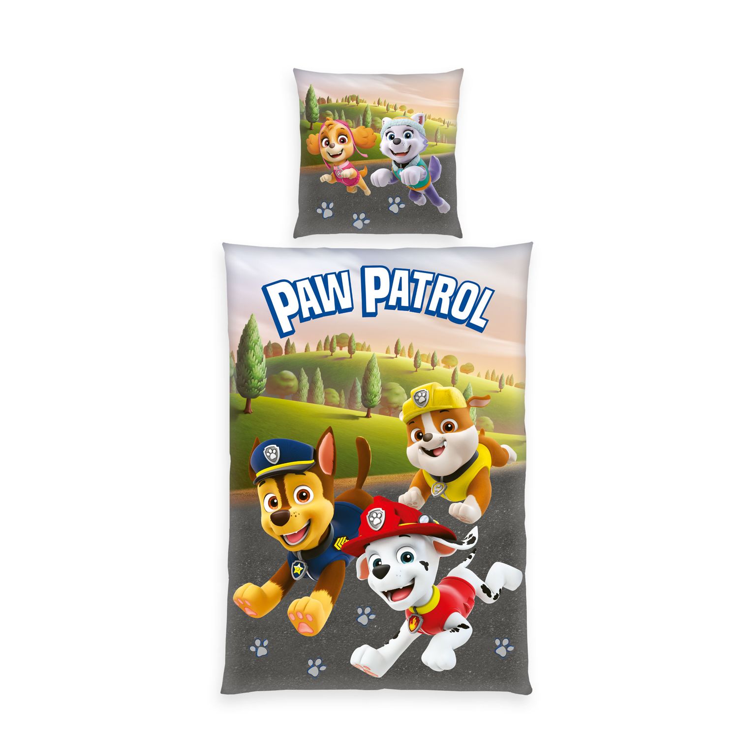 Herding Textilien Paw Patrol - Renforcé Bettwäsche - 80 x 80 cm / 135 x 200 cm