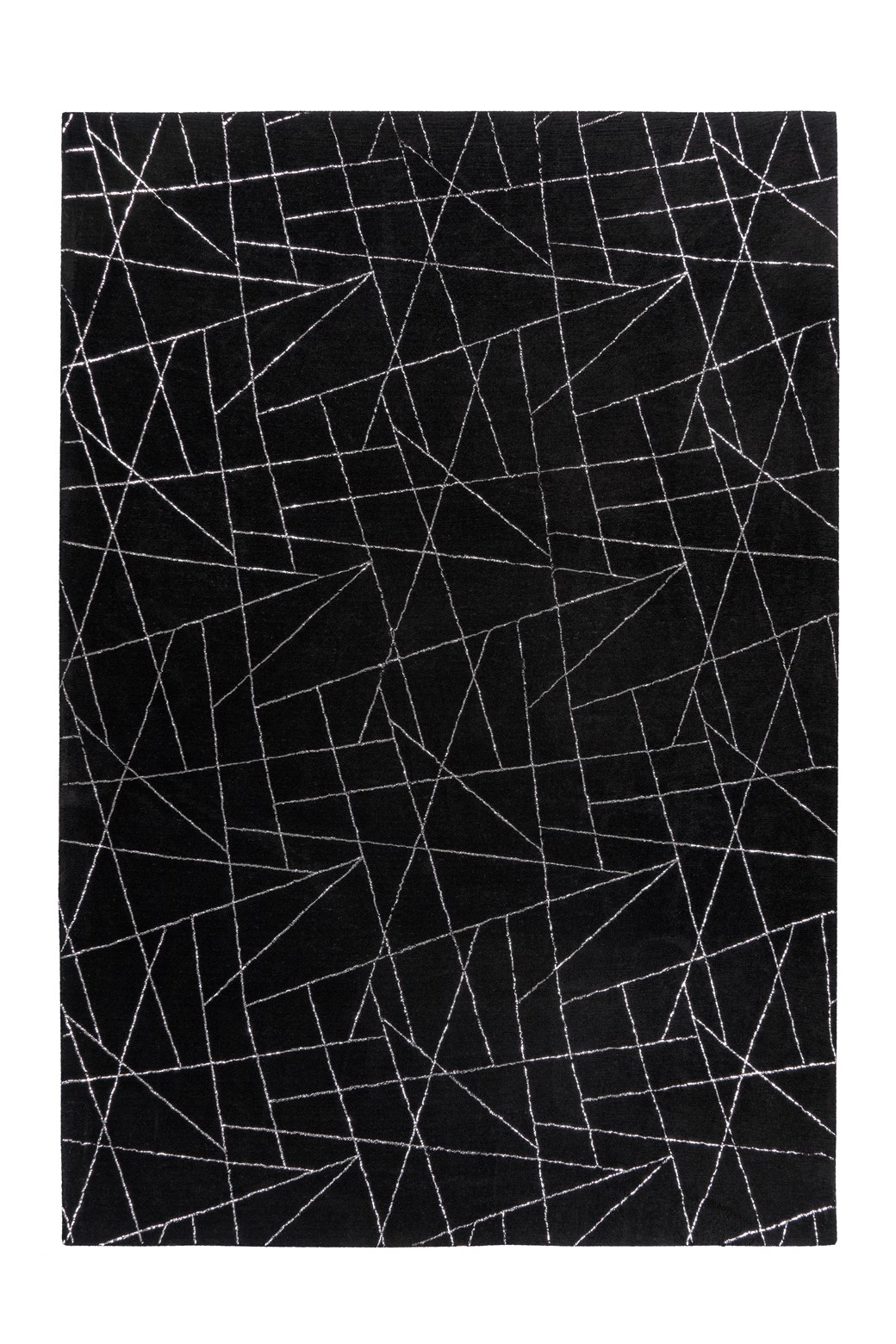 Teppich Bijou 125 Schwarz / Silber 200cm x 290cm