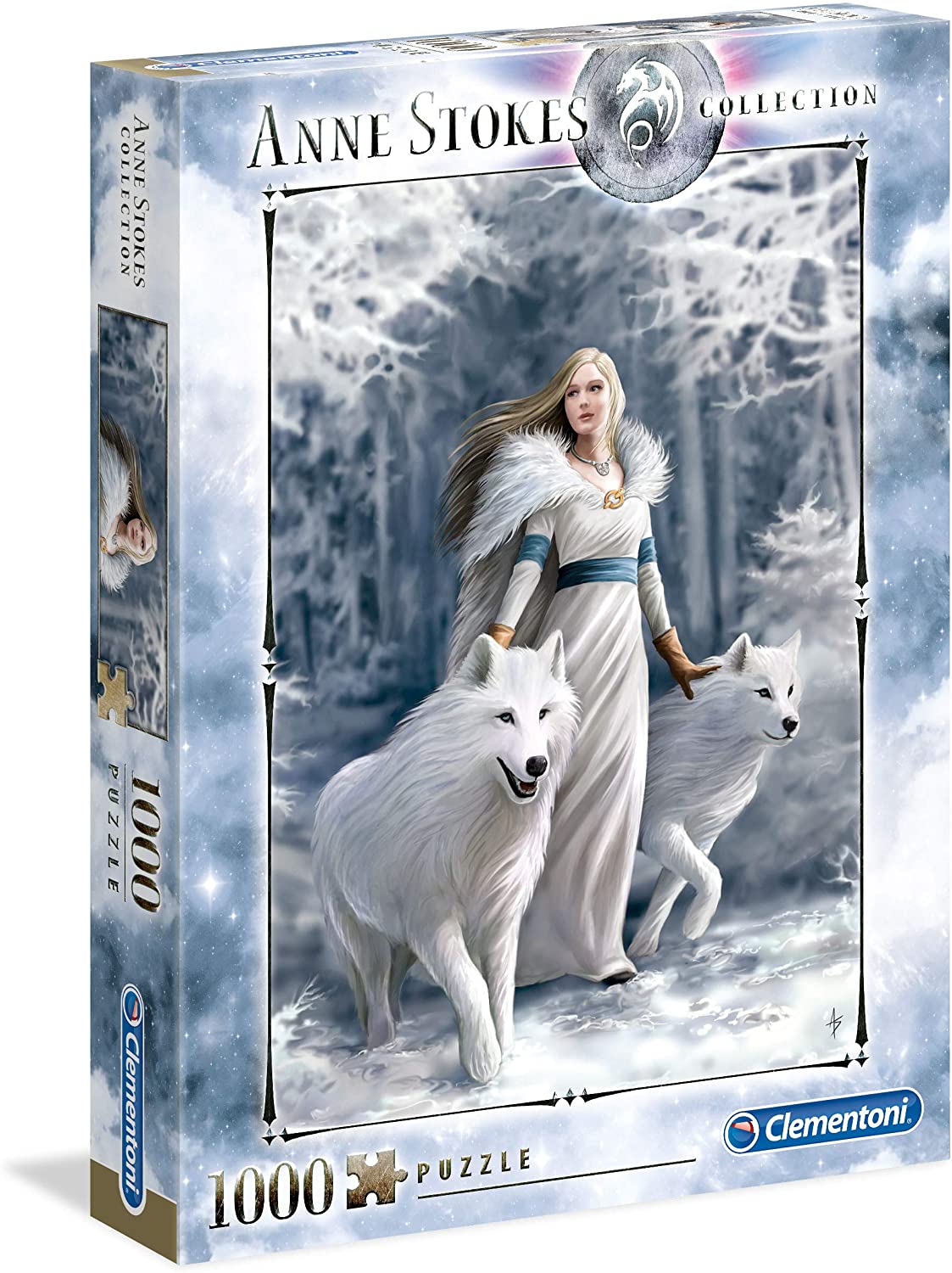 Clementoni Puzzles Anne Stokes Collection - 1000 Teile Puzzle - Winter Wächter