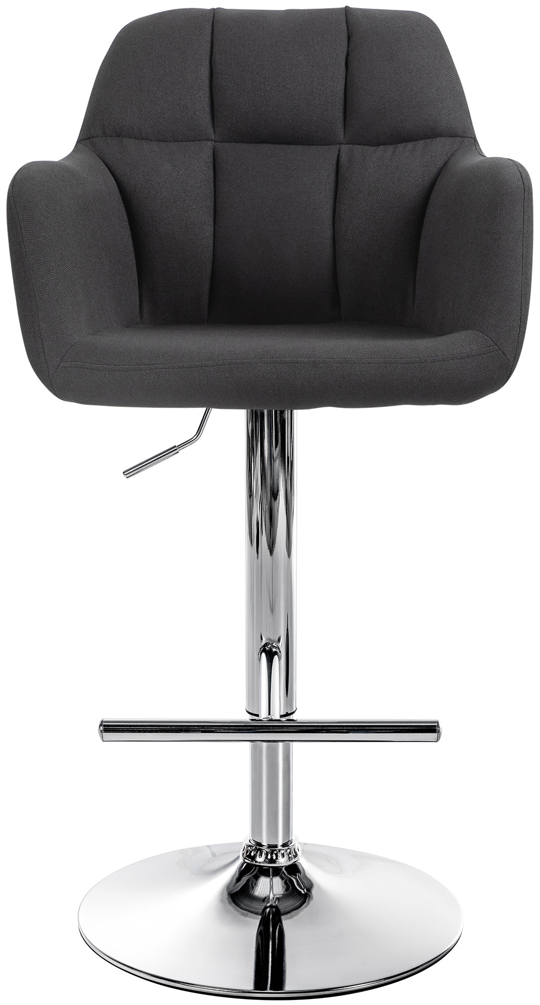 Barhocker Natoma Stoff chrom