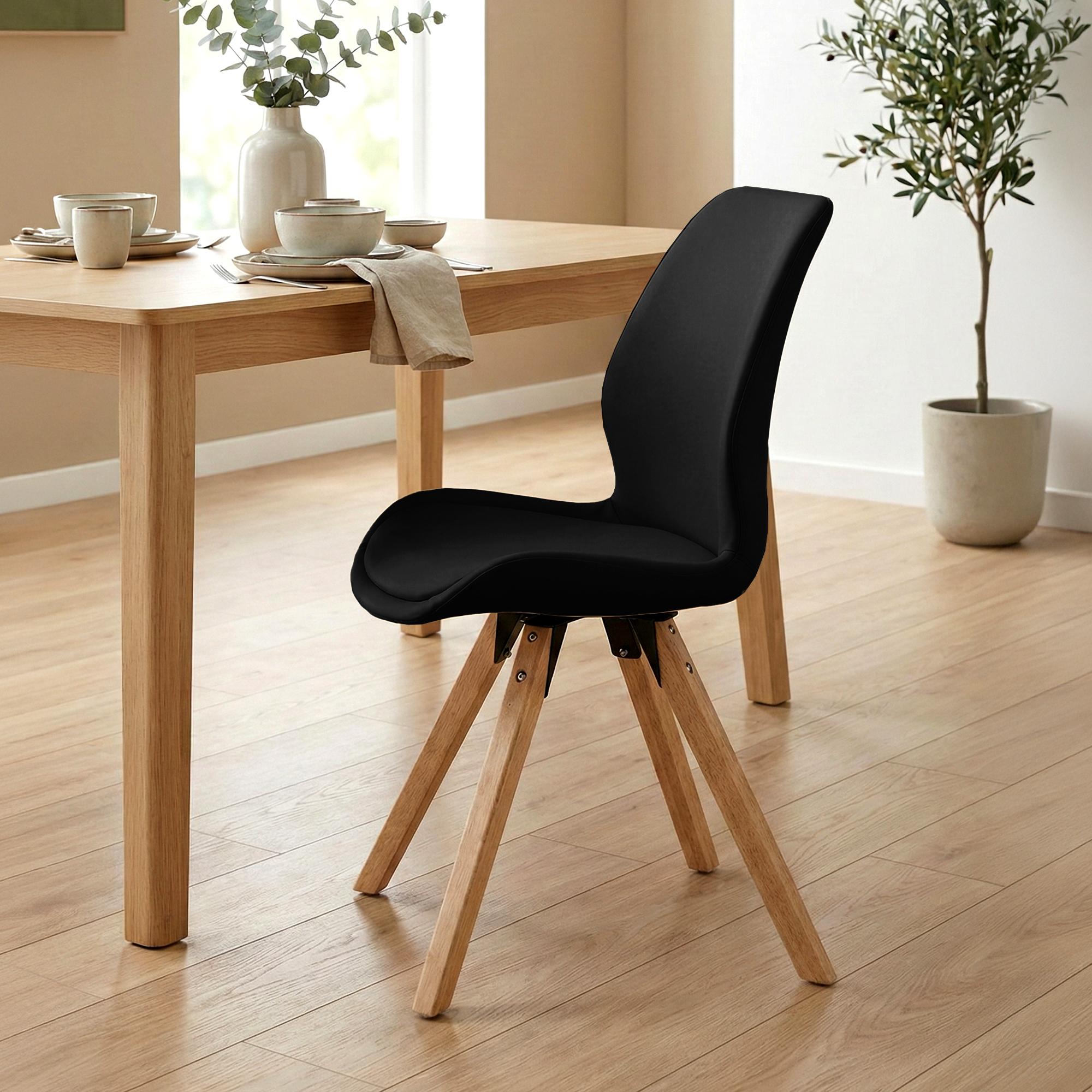 4er Set Stuhl Luna Kunstleder