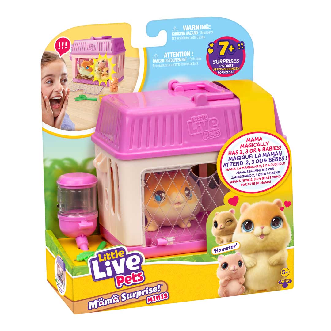 Moose Toys Sammel- & Spielfiguren Little Live Pets: Mini Mama Surprise S4 Playset - Hamster