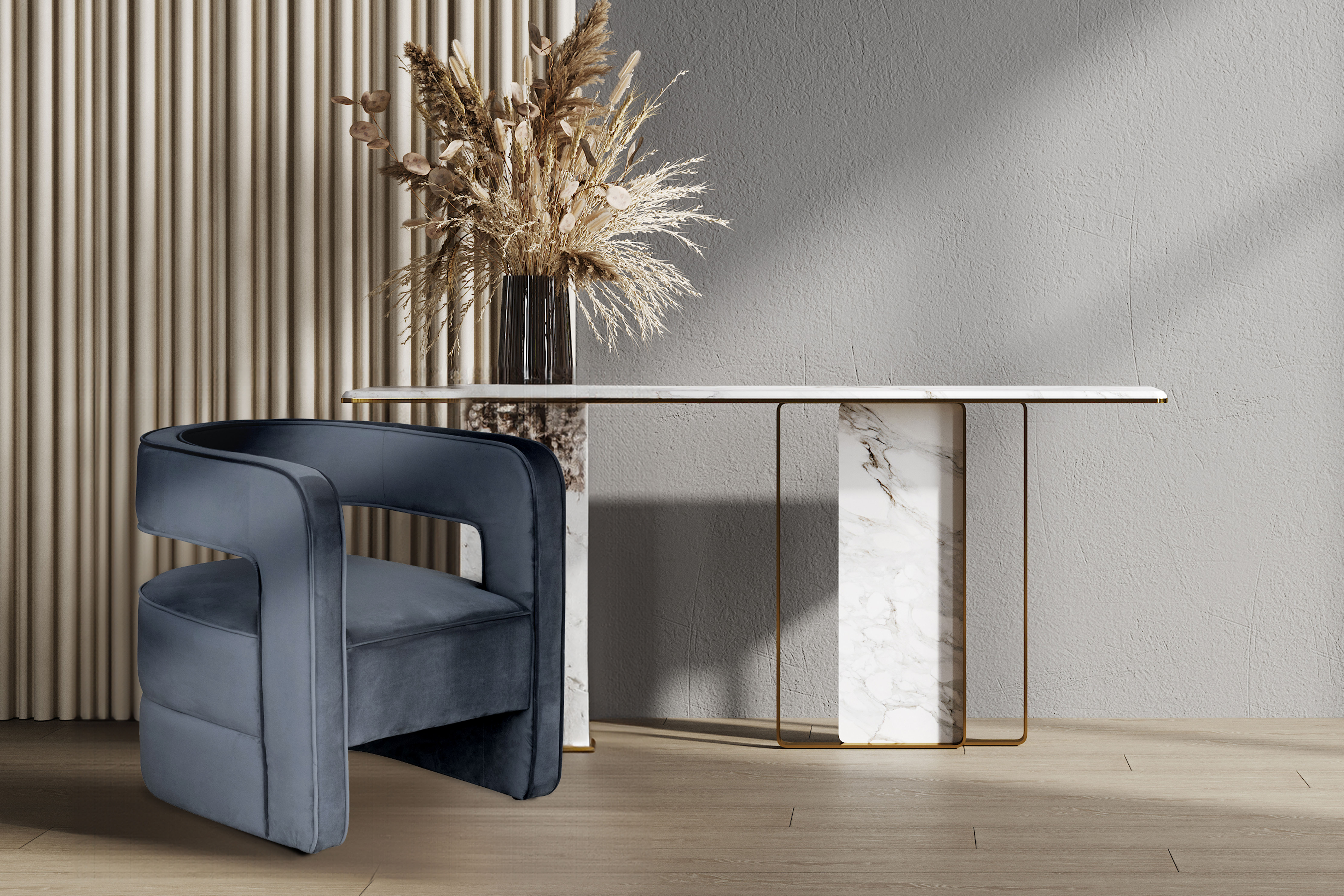 Lounge-Sessel Grau