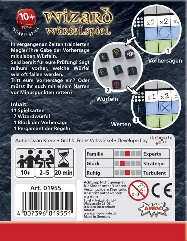 AMIGO Würfelspiele Amigo 01955 - Wizard Würfelspiel