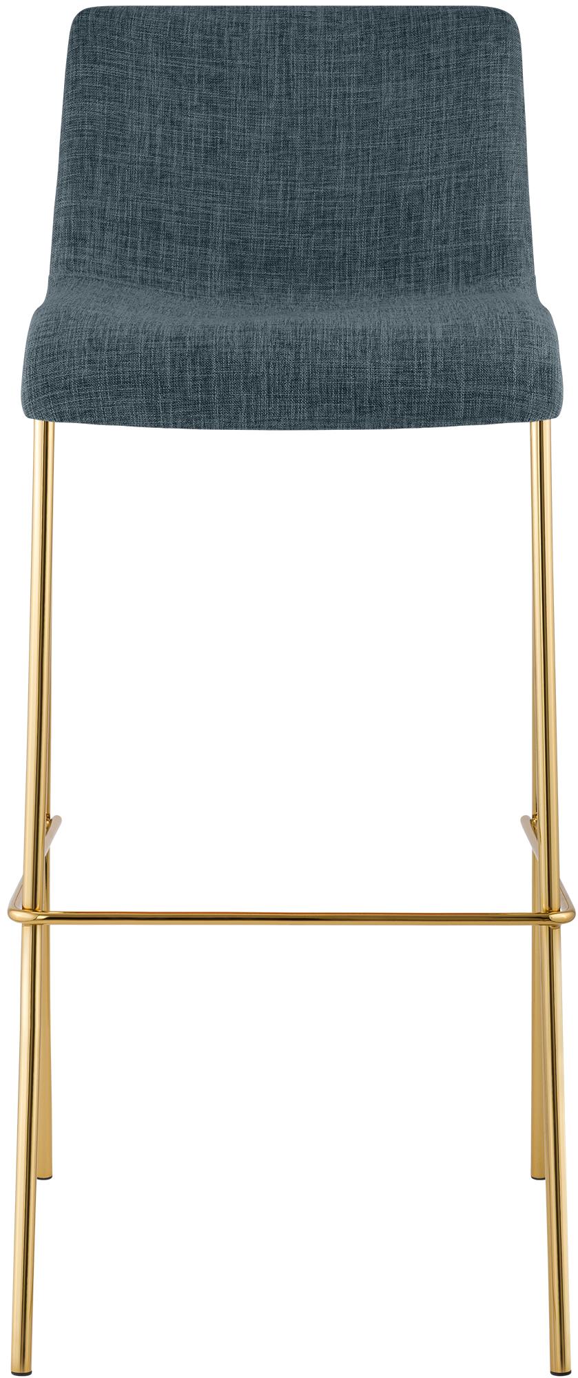 Barhocker Hoover Stoff 4-Fuß Gold
