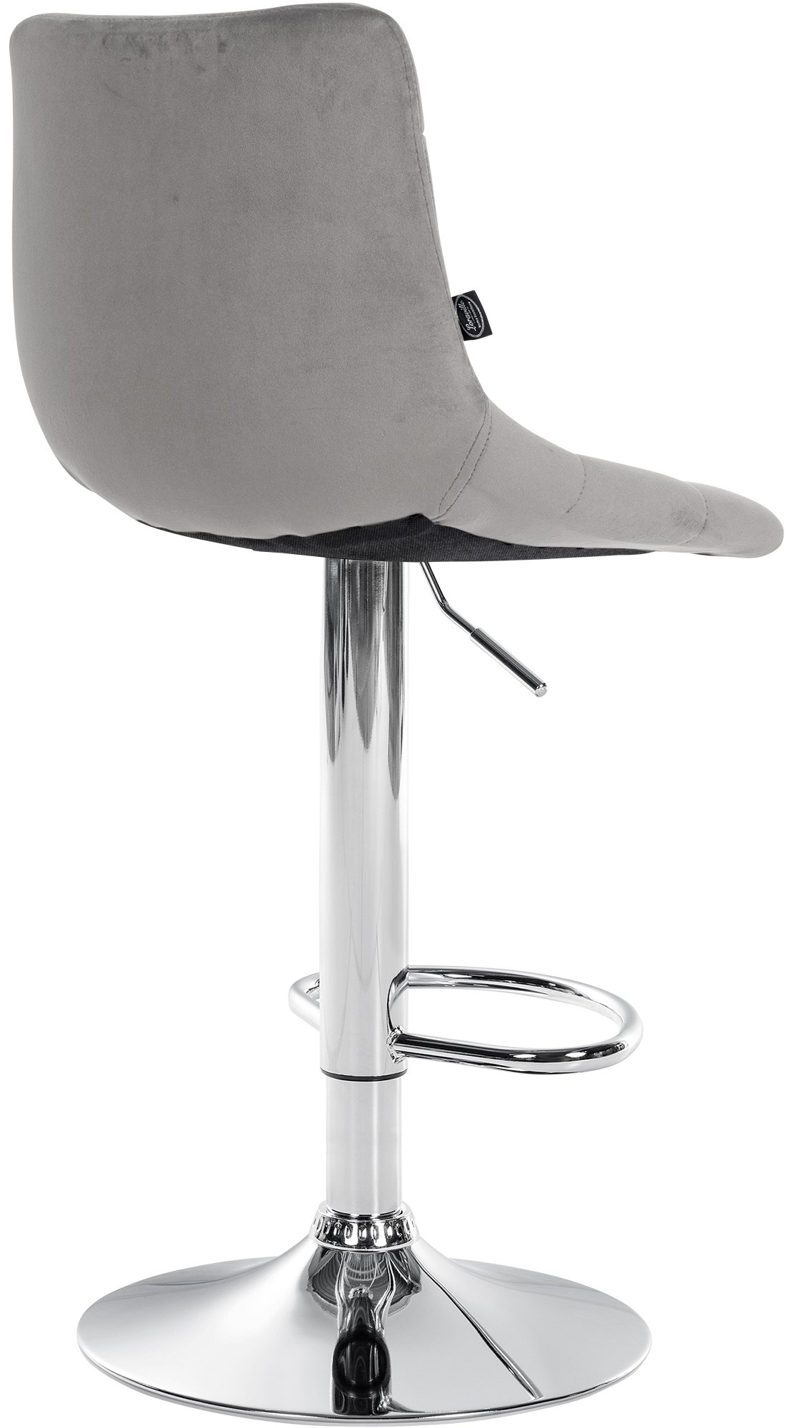2er Set Barhocker Jerry Samt chrom