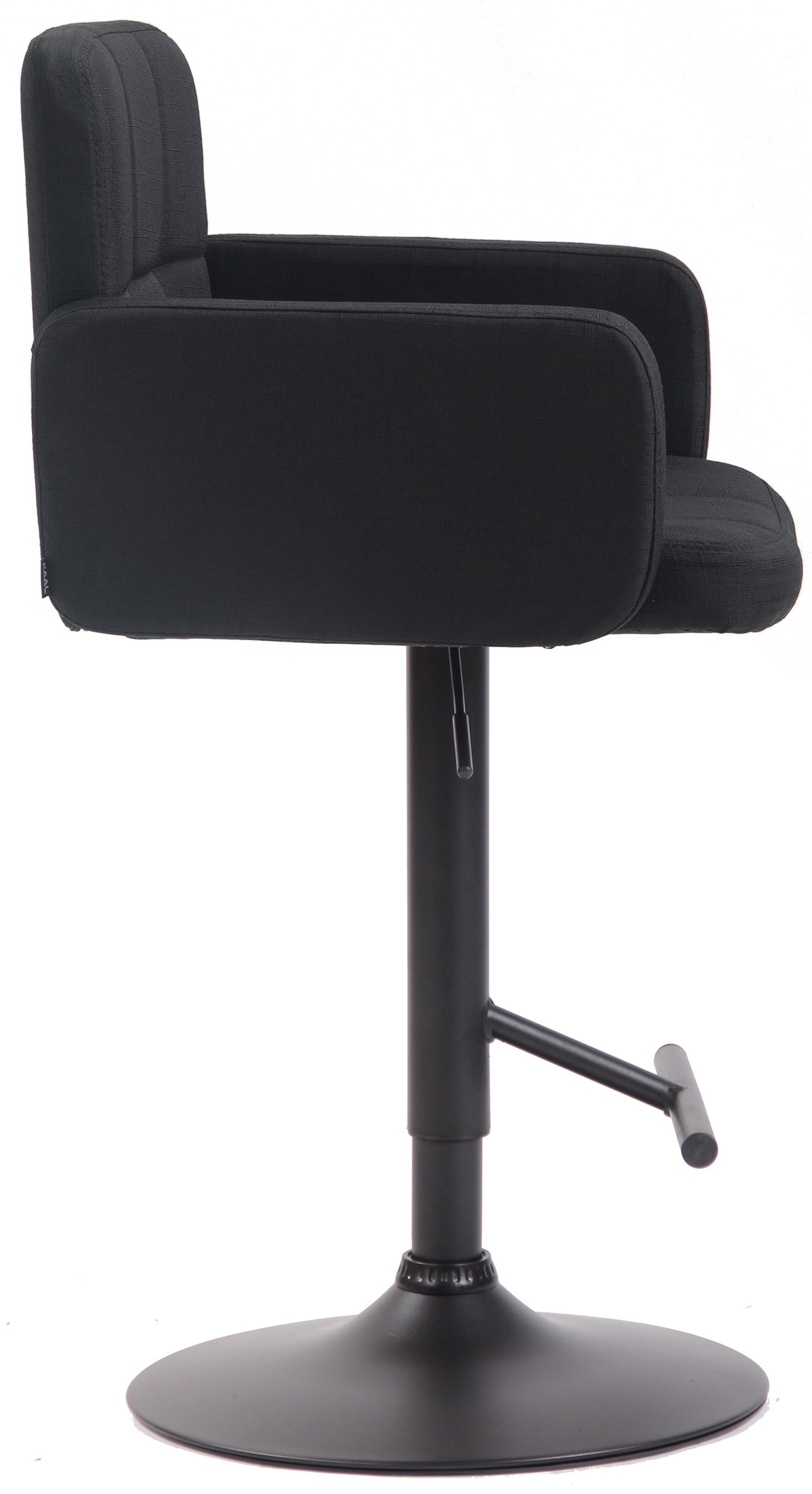 Barhocker Los Angeles, Stoff schwarz
