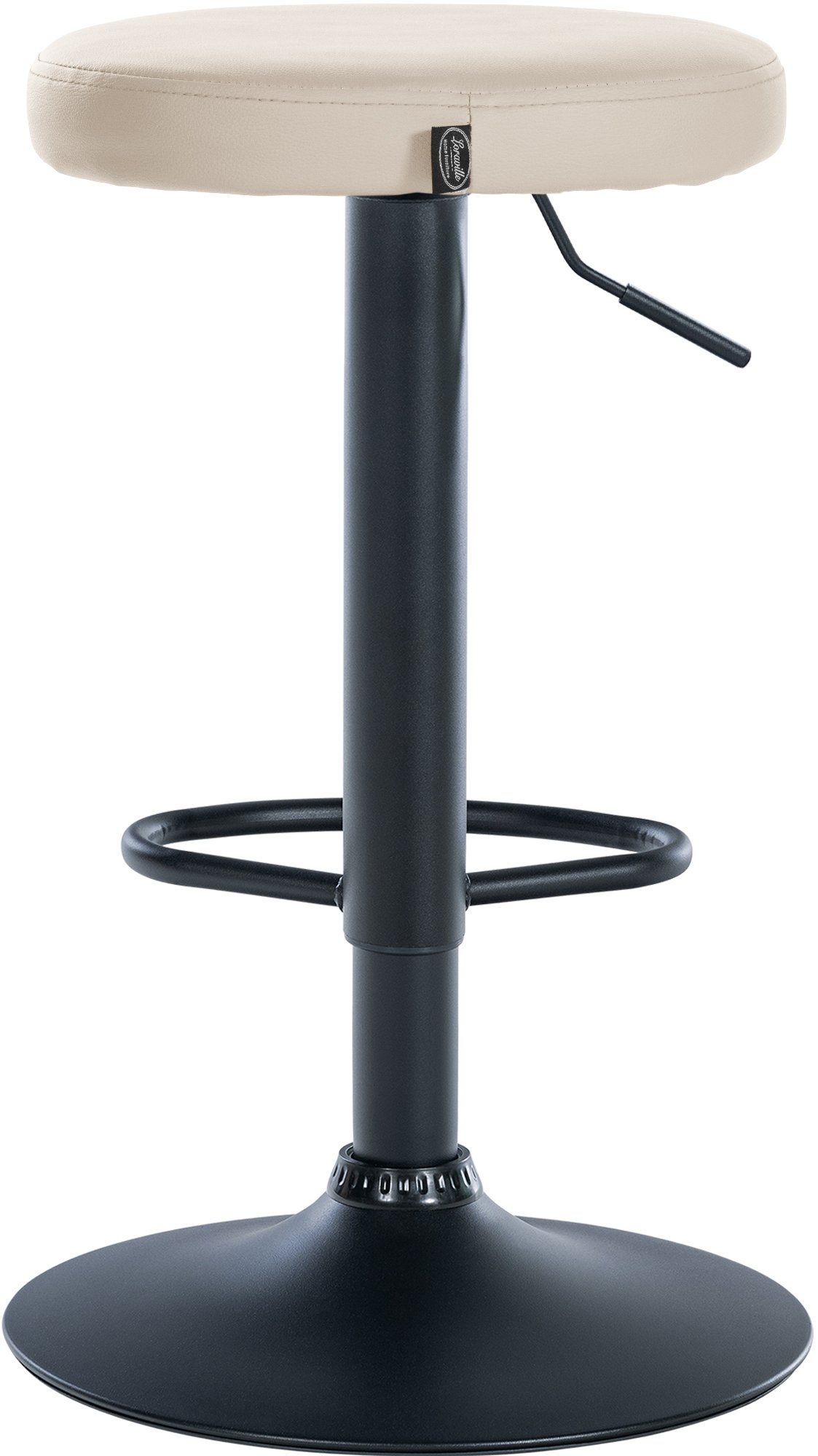 2er Set Barhocker Ponte Kunstleder schwarz