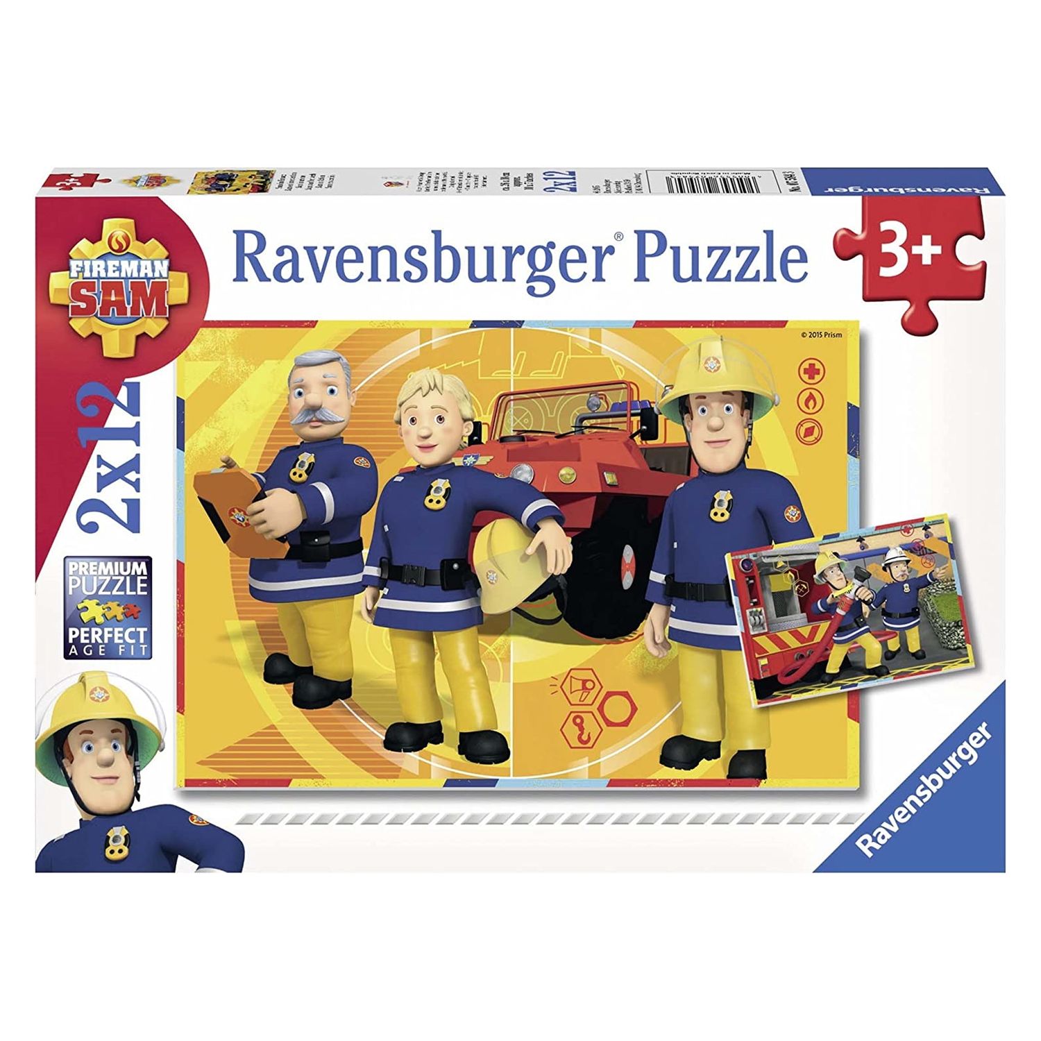 Ravensburger Puzzles Feuerwehrmann Sam - Puzzle 2x12 Teile