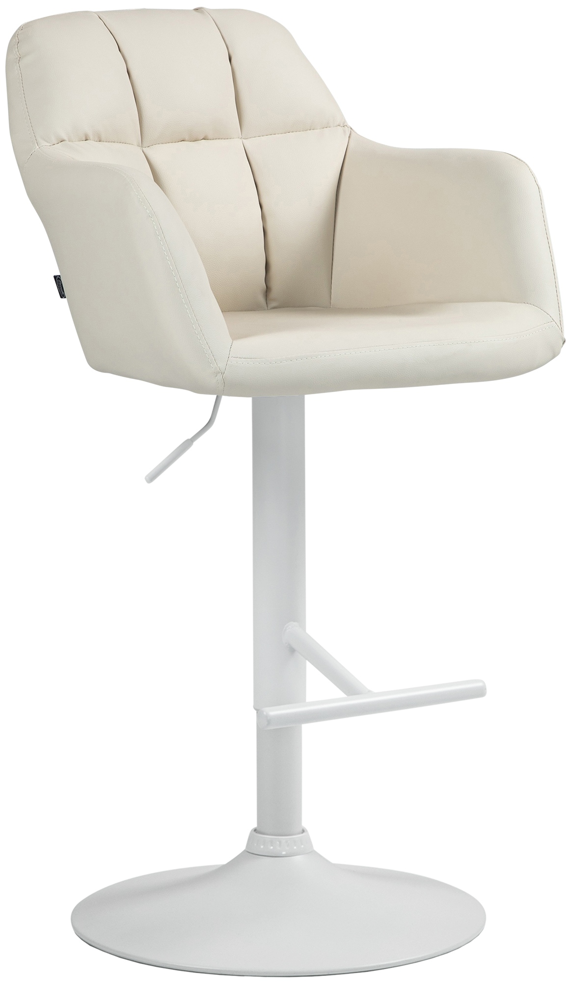 Barhocker Natoma Kunstleder weiß