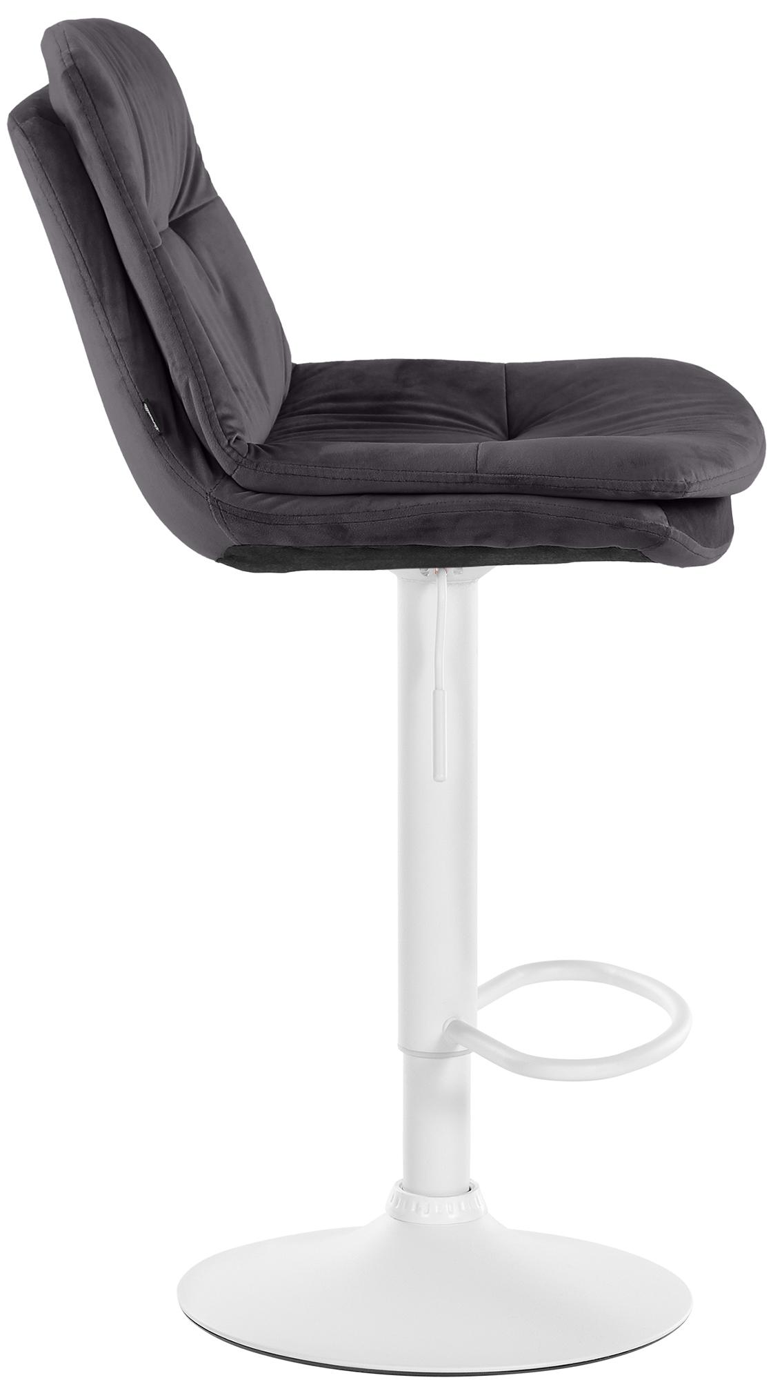 Barhocker Laurel Samt weiß