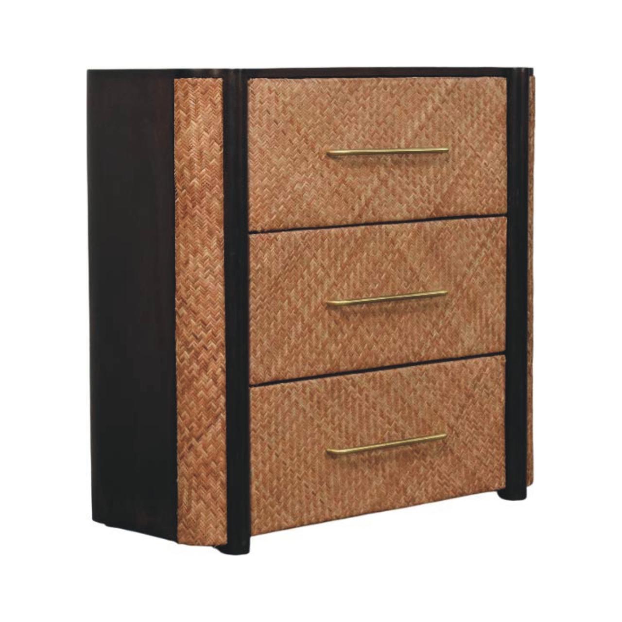 Kommode „Havana Weave“ mit 3 Schubladen