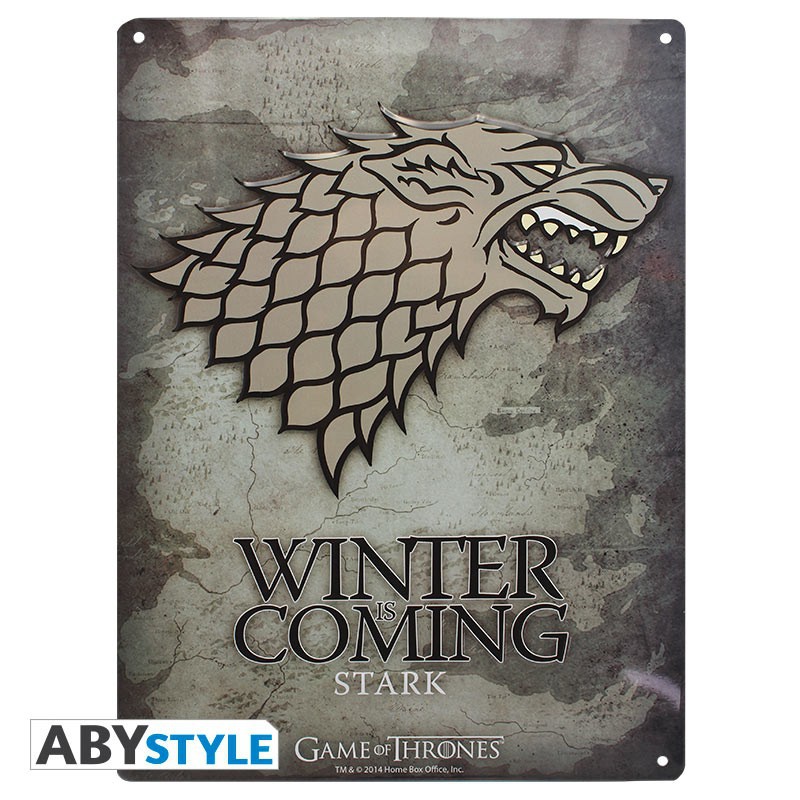 Abysse Game of Thrones Game of Thrones "Stark" - Metallplatte - Emblem