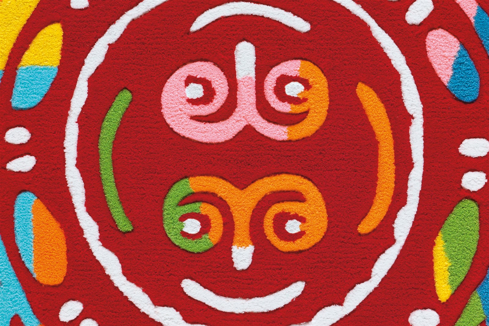Teppich Spirit Glowy 3145 Rot Mandala 110cm x 160cm