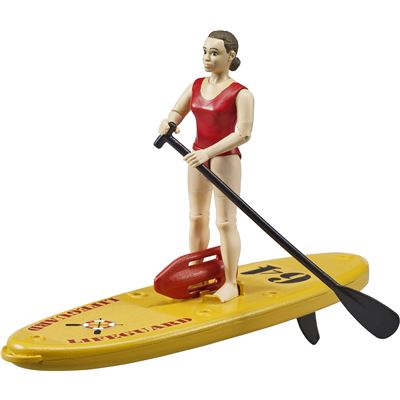 BRUDER Sammel- & Spielfiguren Bruder 62785 - bworld Set Life Guard mit stand Up Paddle