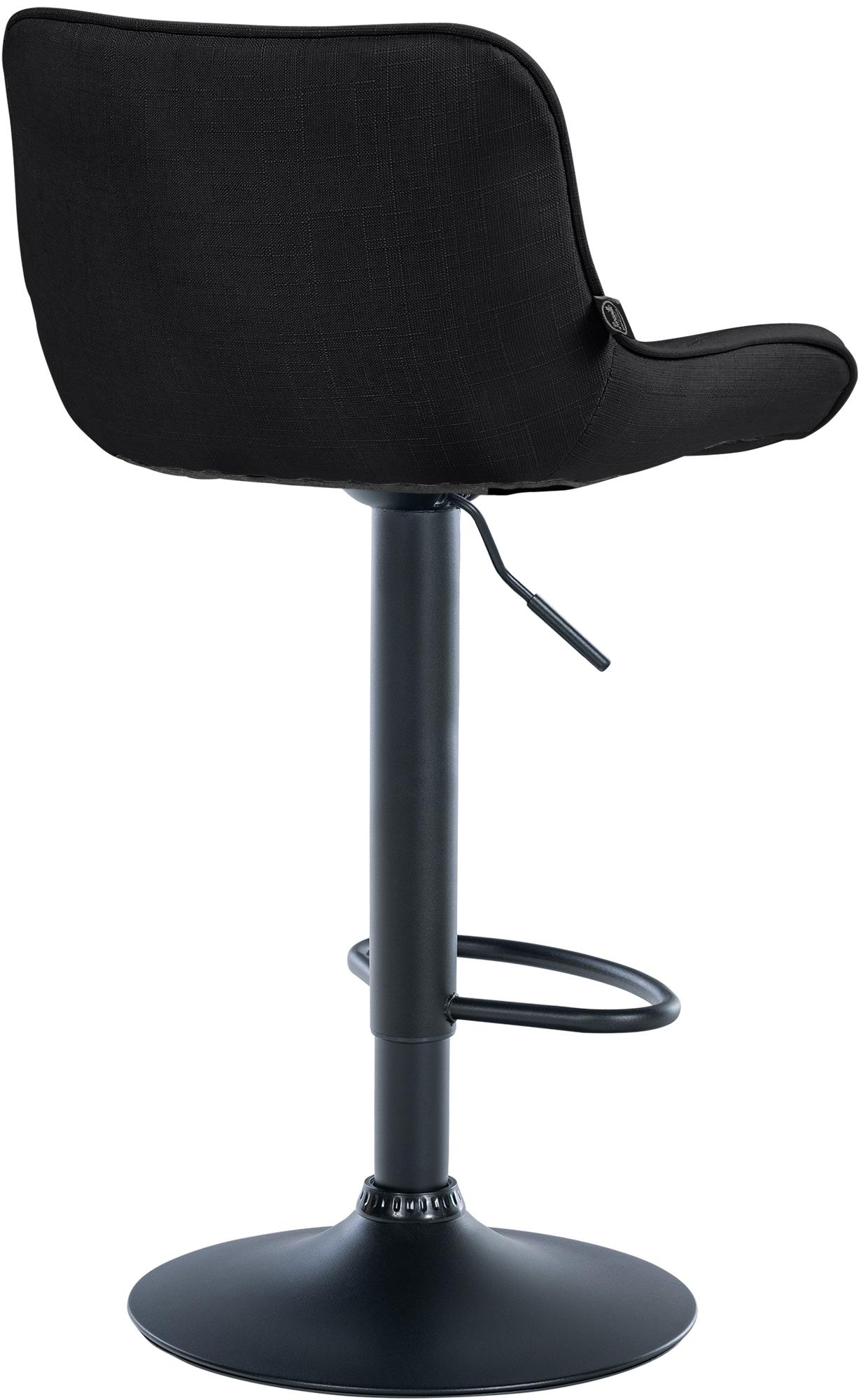 2er Set Barhocker Vonore Stoff schwarz