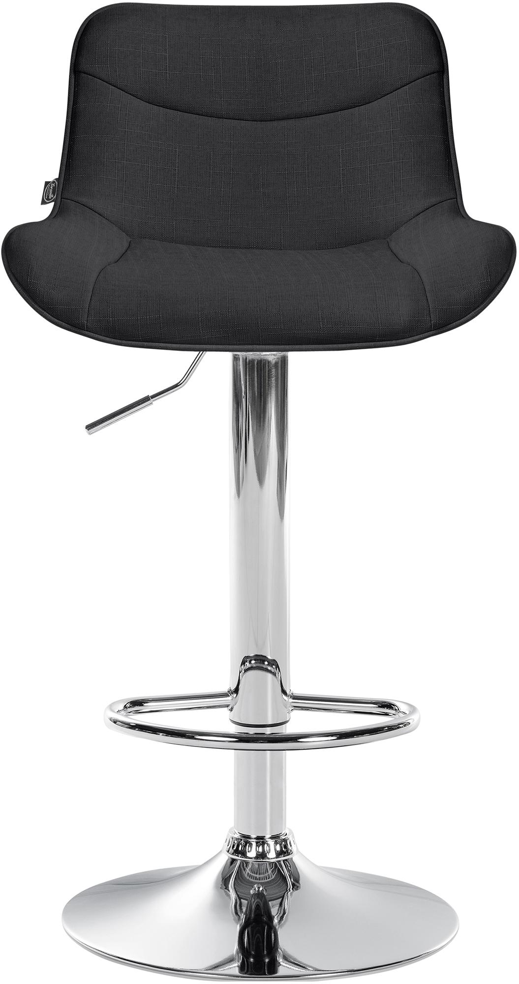 2er Set Barhocker Vonore Stoff chrom