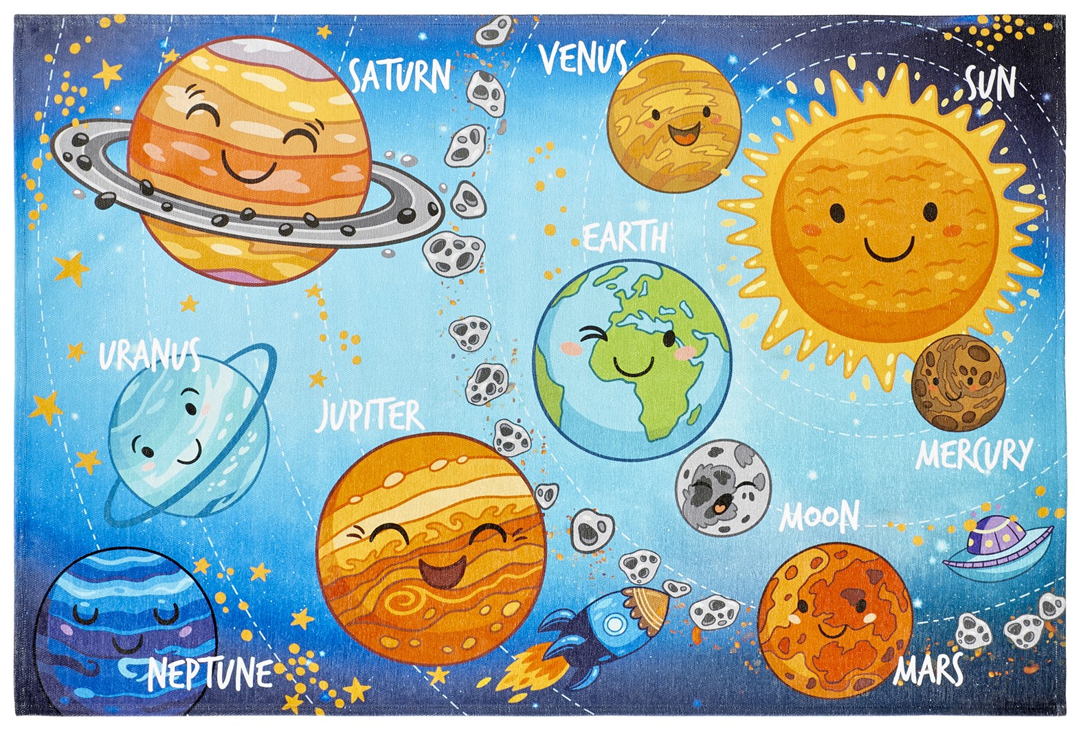 Teppich Sympathy Kids 240 Solar System 80cm x 120cm