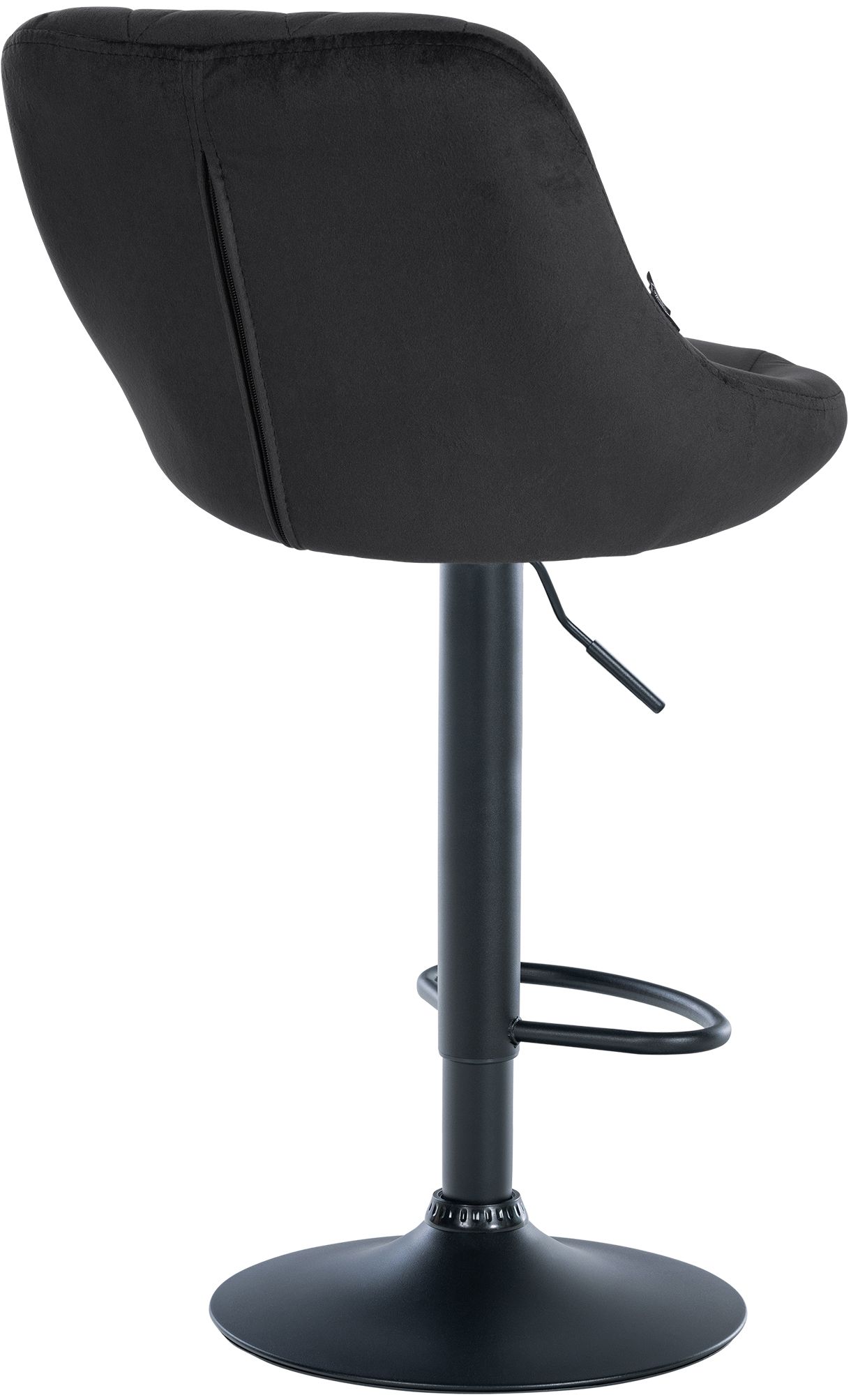2er Set Barhocker Lazio Samt schwarz