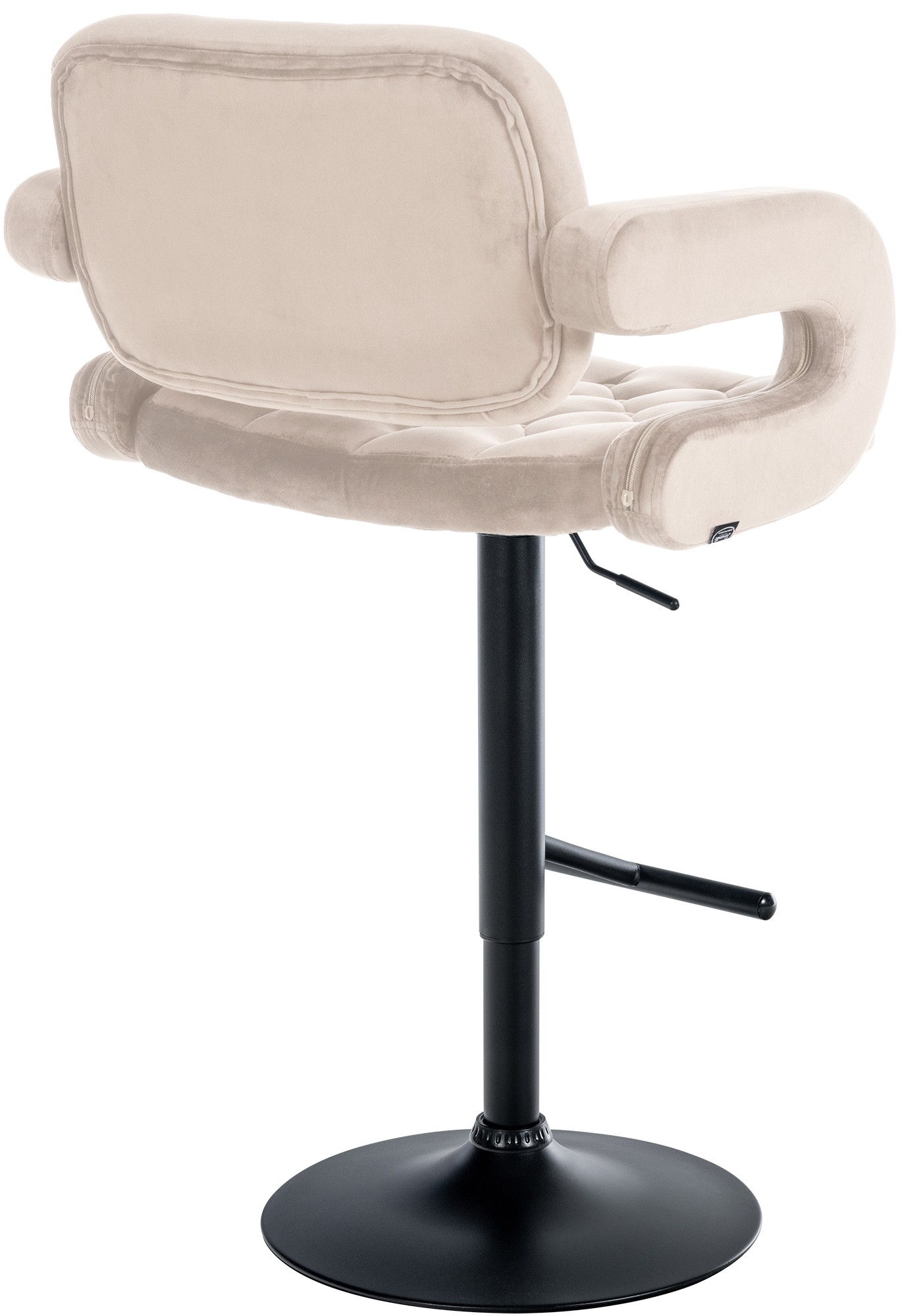 Barhocker Dublin Samt schwarz