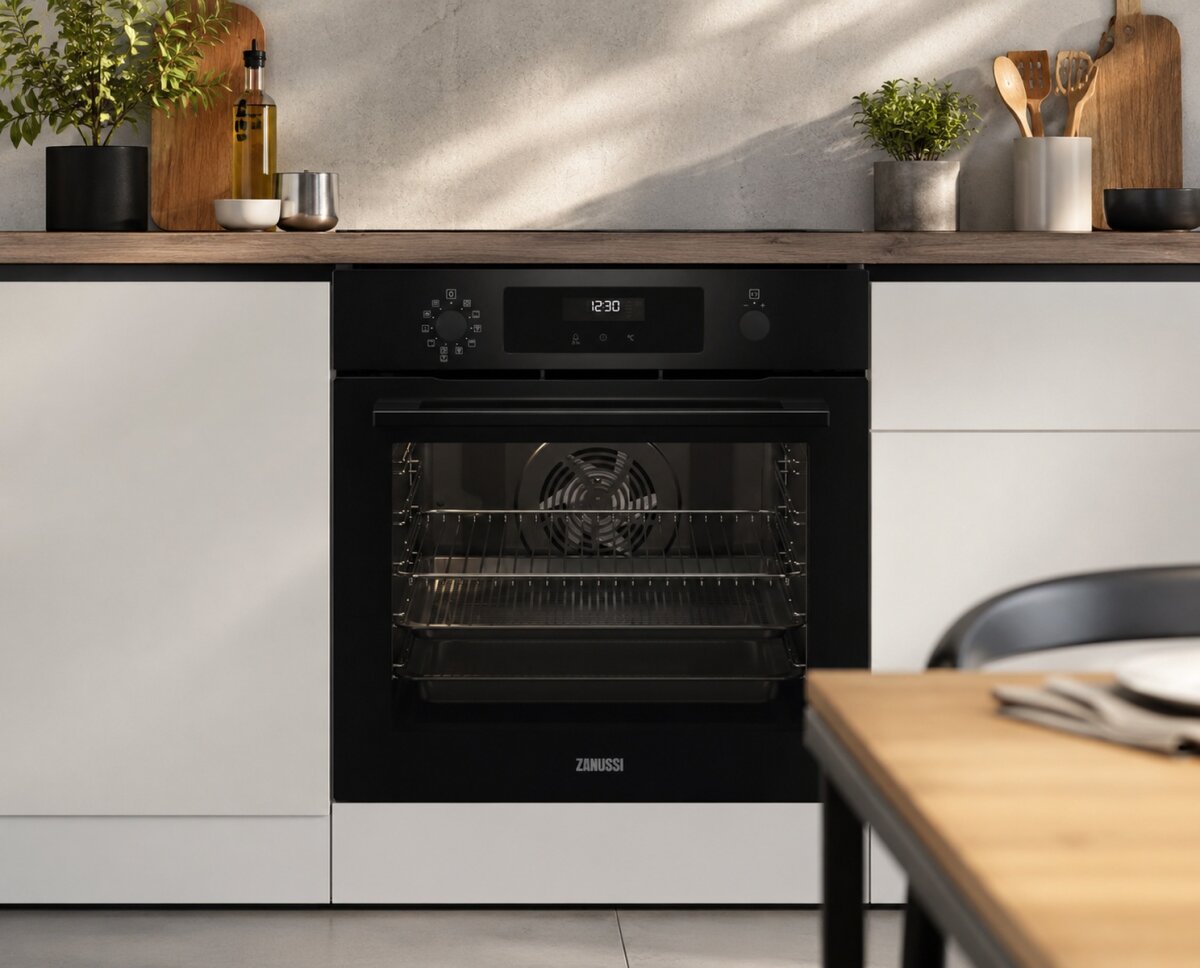 Electrolux Hausgeräte GmbH Rund ums Haus Manolya Zanussi ZOPKA6K2 Einbaubackofen 72 L mit AirFry & Pyrolyse Schwarz