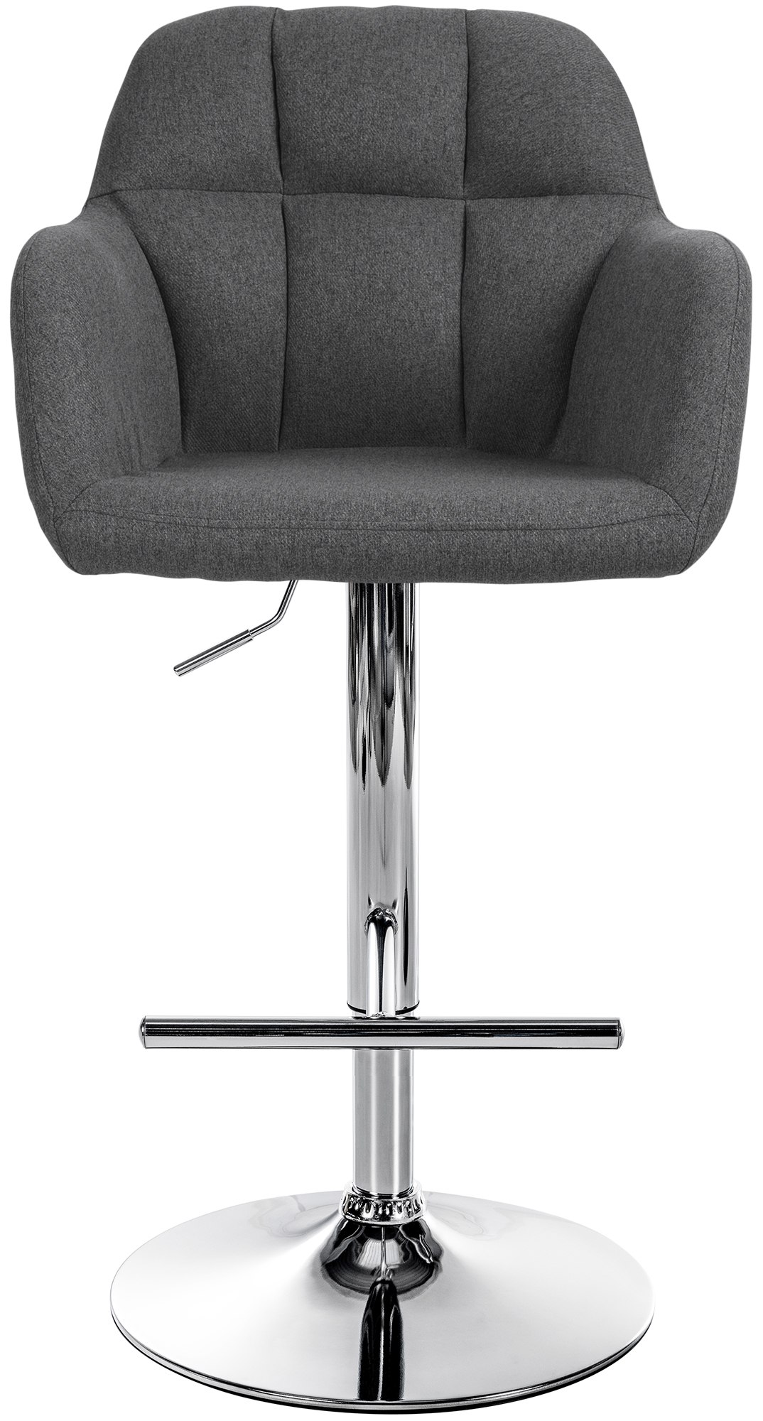Barhocker Natoma Stoff chrom