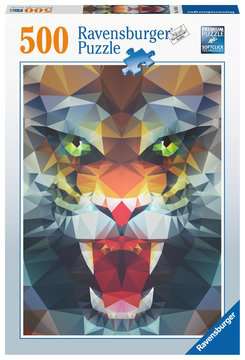 Ravensburger Puzzles Löwe aus Polygonen - Puzzle - 500 Teile
